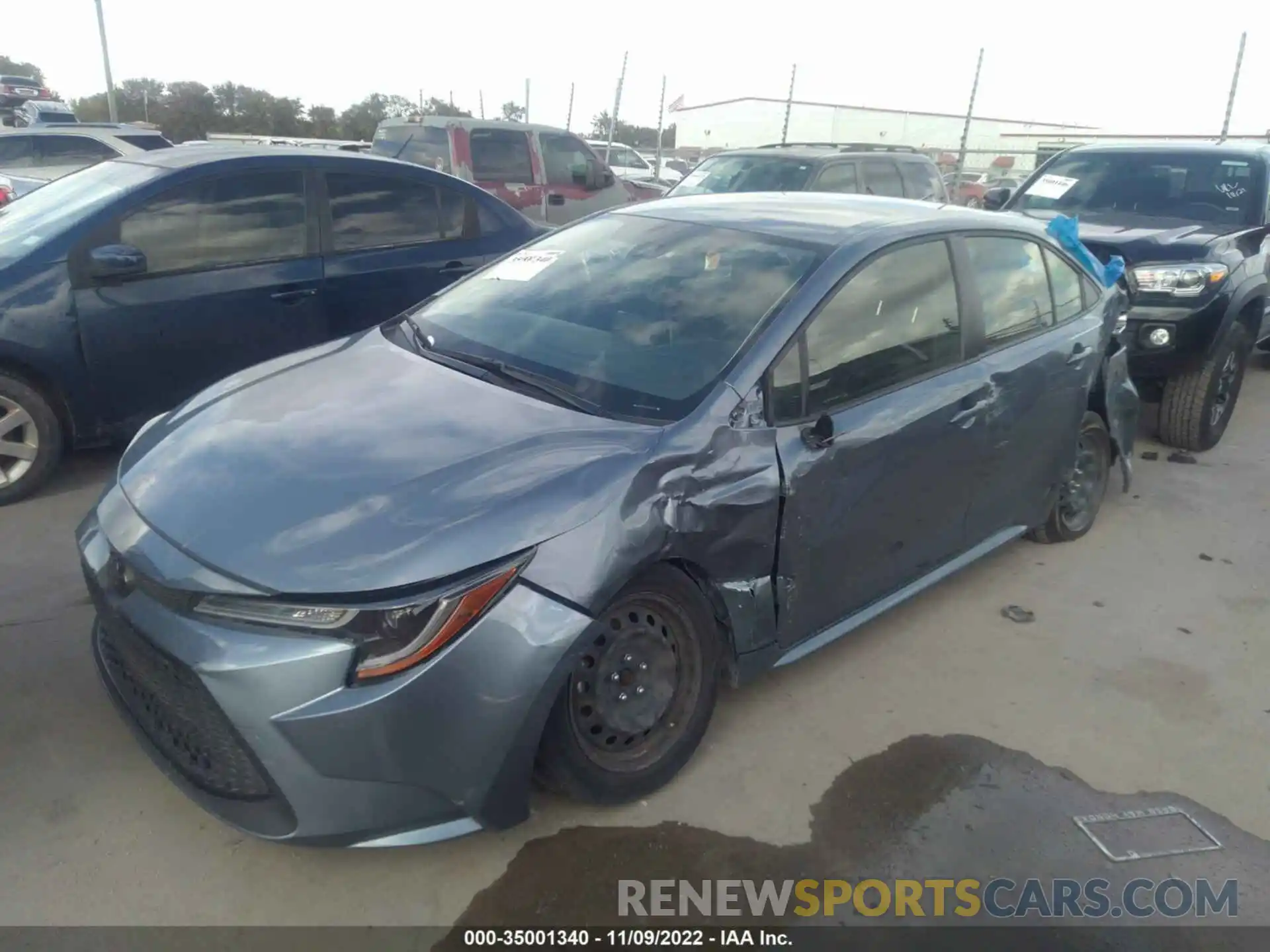 2 Photograph of a damaged car JTDEPRAEXLJ095620 TOYOTA COROLLA 2020