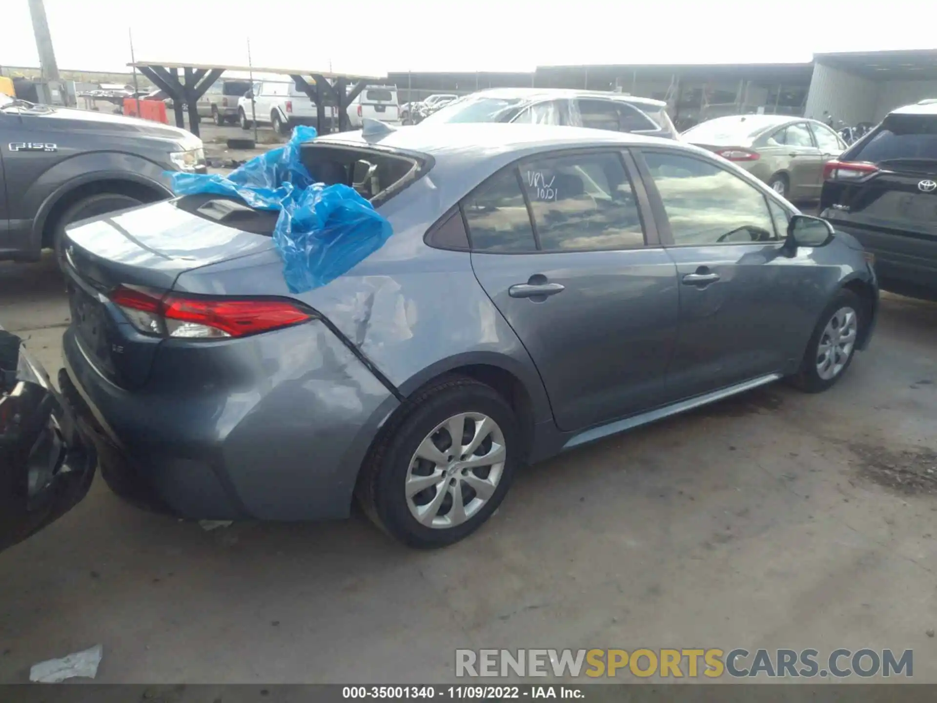 4 Photograph of a damaged car JTDEPRAEXLJ095620 TOYOTA COROLLA 2020