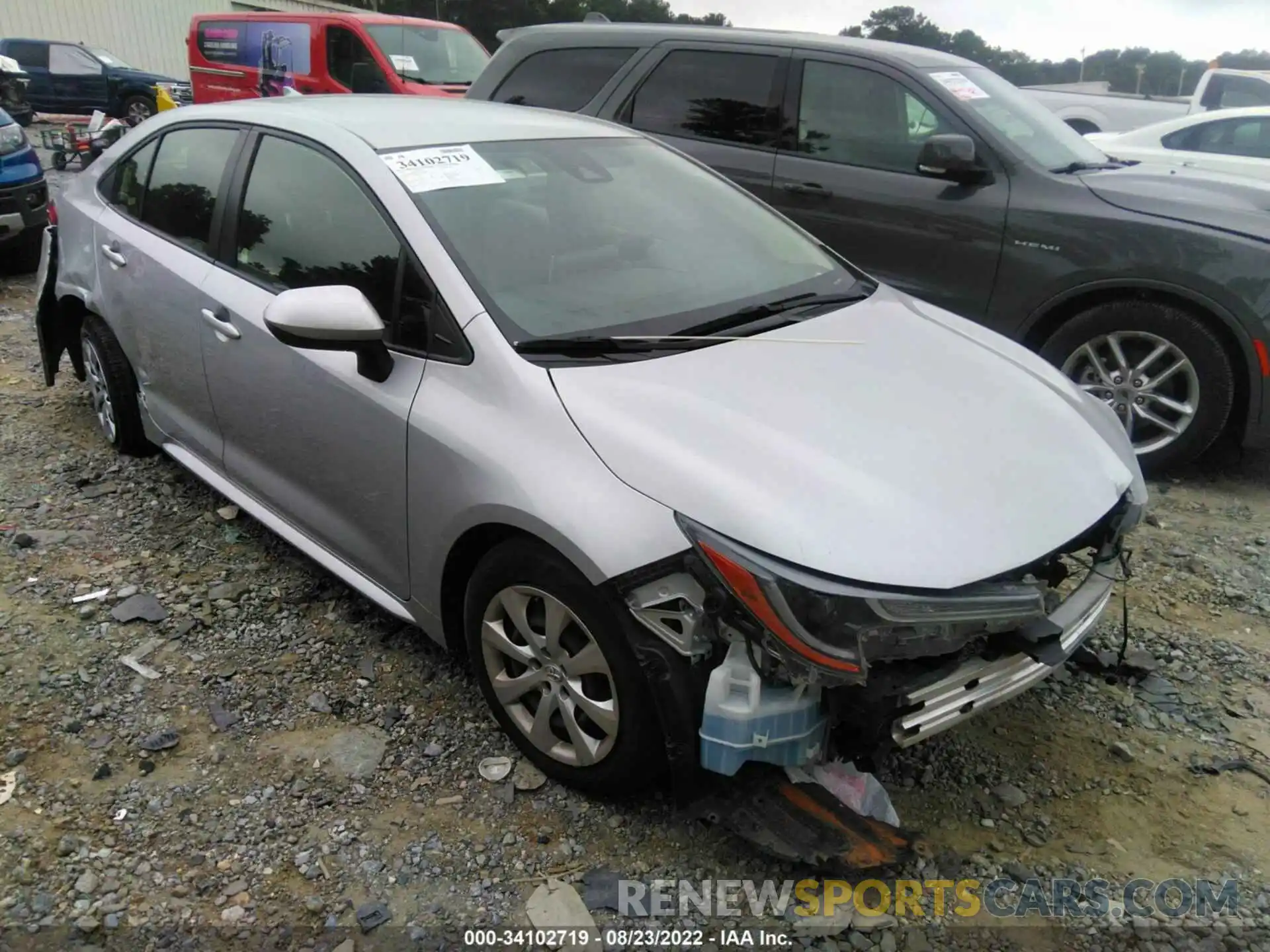 1 Photograph of a damaged car JTDEPRAEXLJ095682 TOYOTA COROLLA 2020