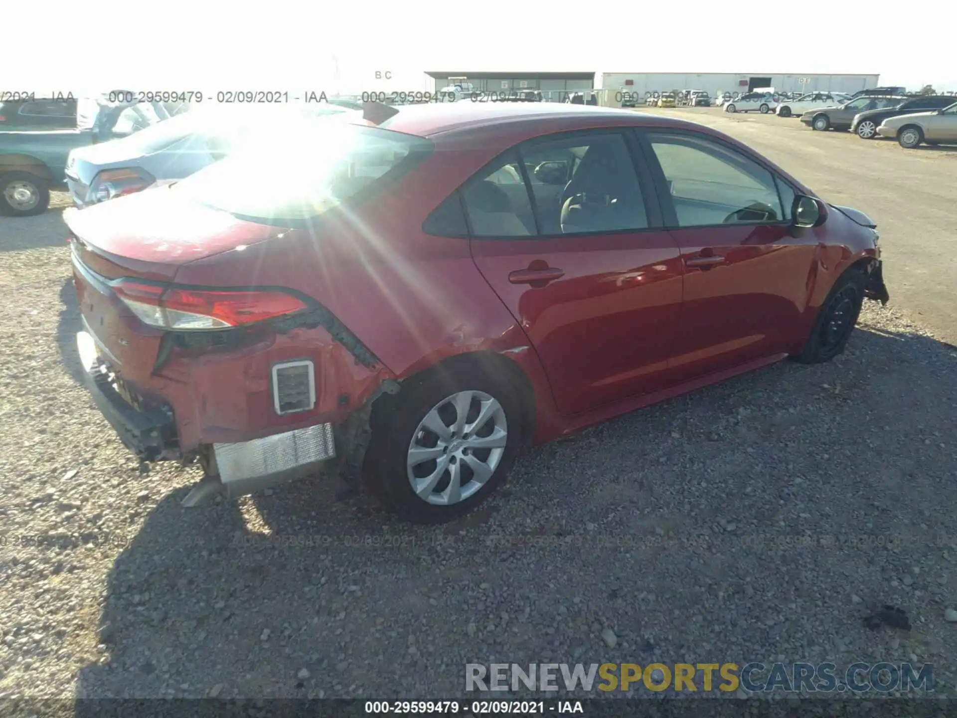 4 Photograph of a damaged car JTDEPRAEXLJ096699 TOYOTA COROLLA 2020