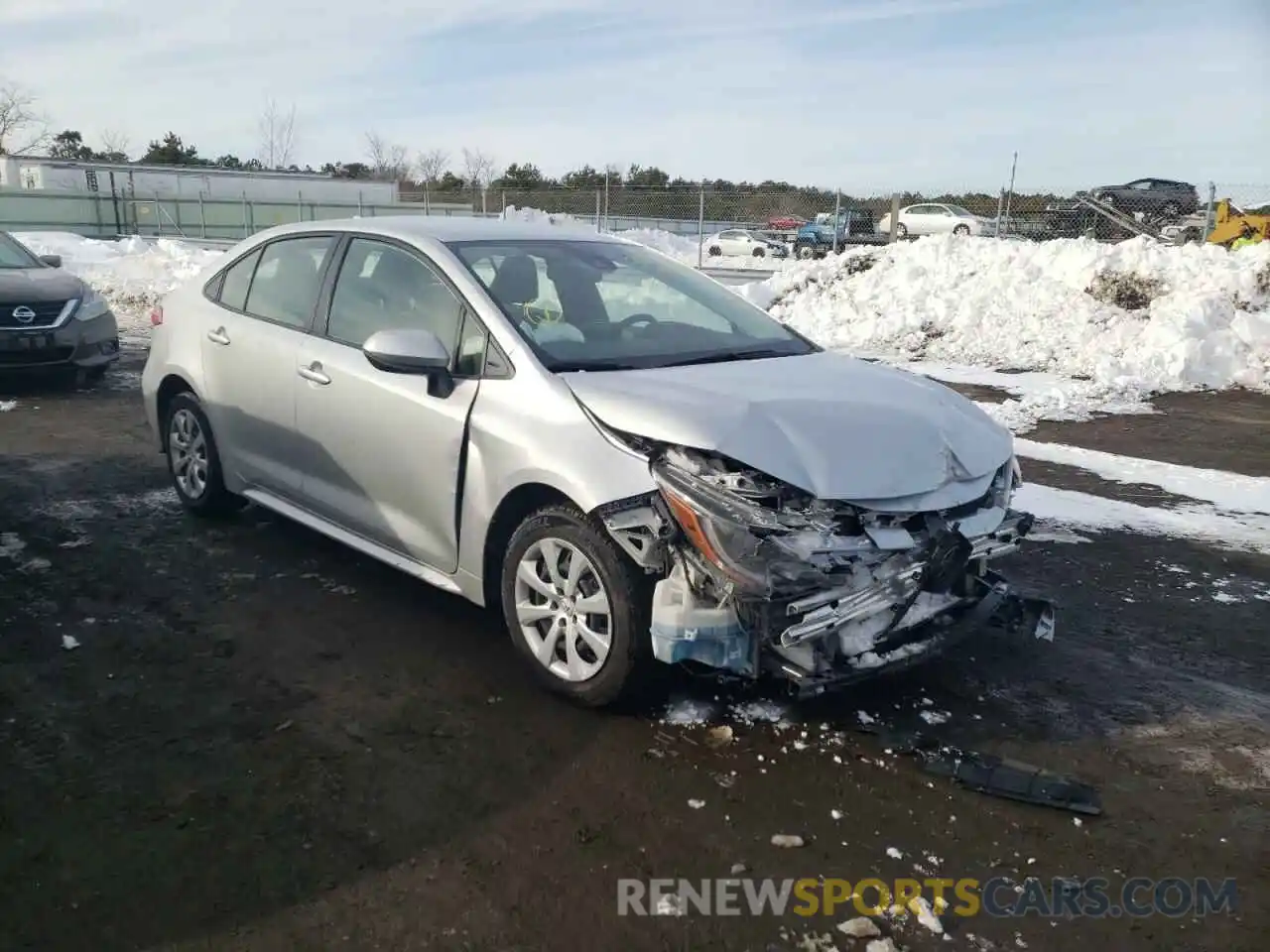 1 Photograph of a damaged car JTDEPRAEXLJ096783 TOYOTA COROLLA 2020