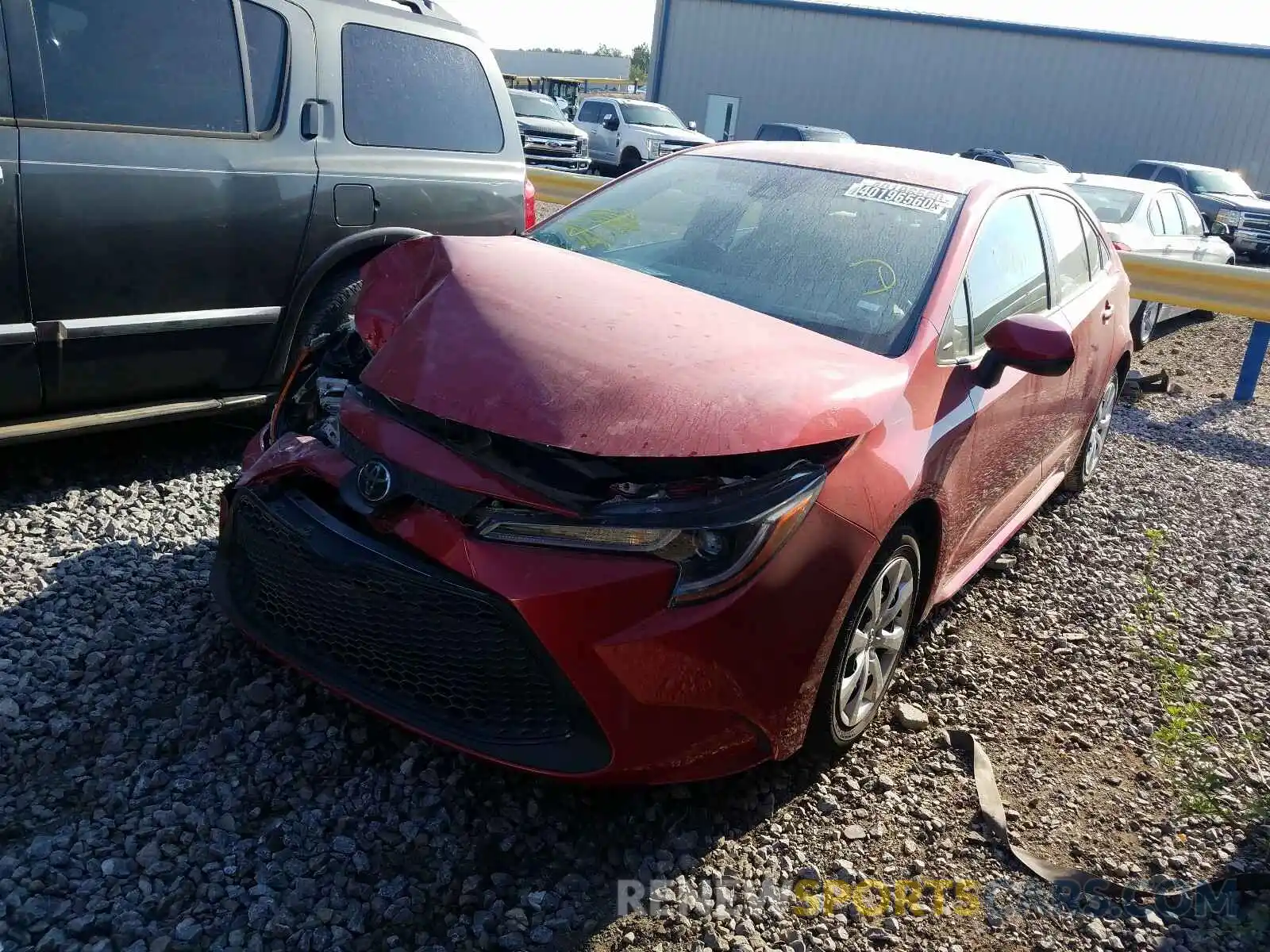 2 Photograph of a damaged car JTDEPRAEXLJ096959 TOYOTA COROLLA 2020