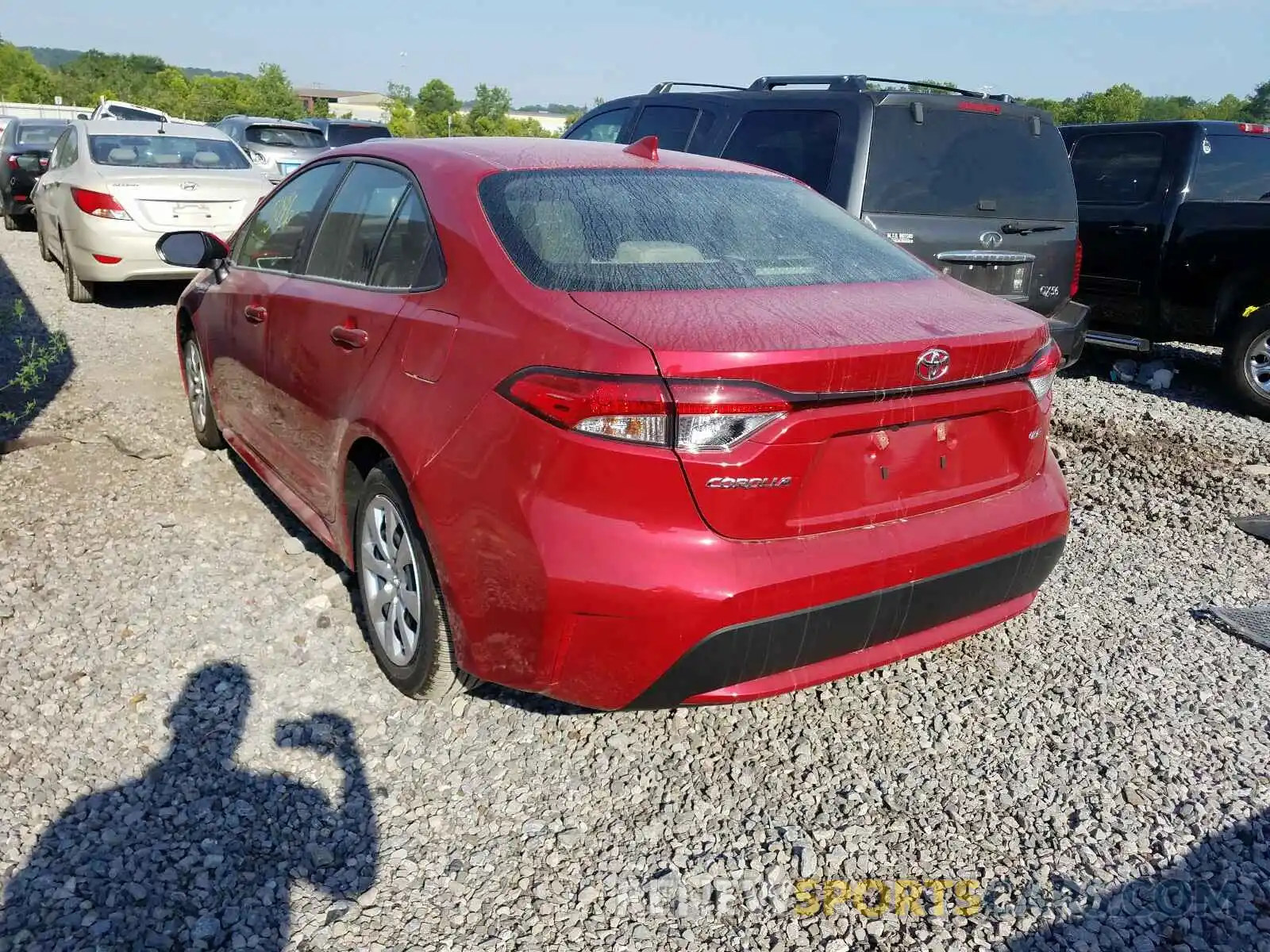 3 Photograph of a damaged car JTDEPRAEXLJ096959 TOYOTA COROLLA 2020