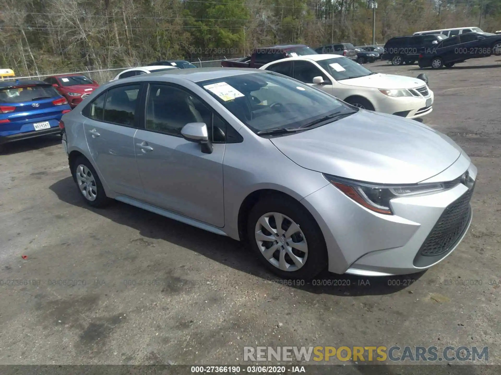 1 Photograph of a damaged car JTDEPRAEXLJ097013 TOYOTA COROLLA 2020