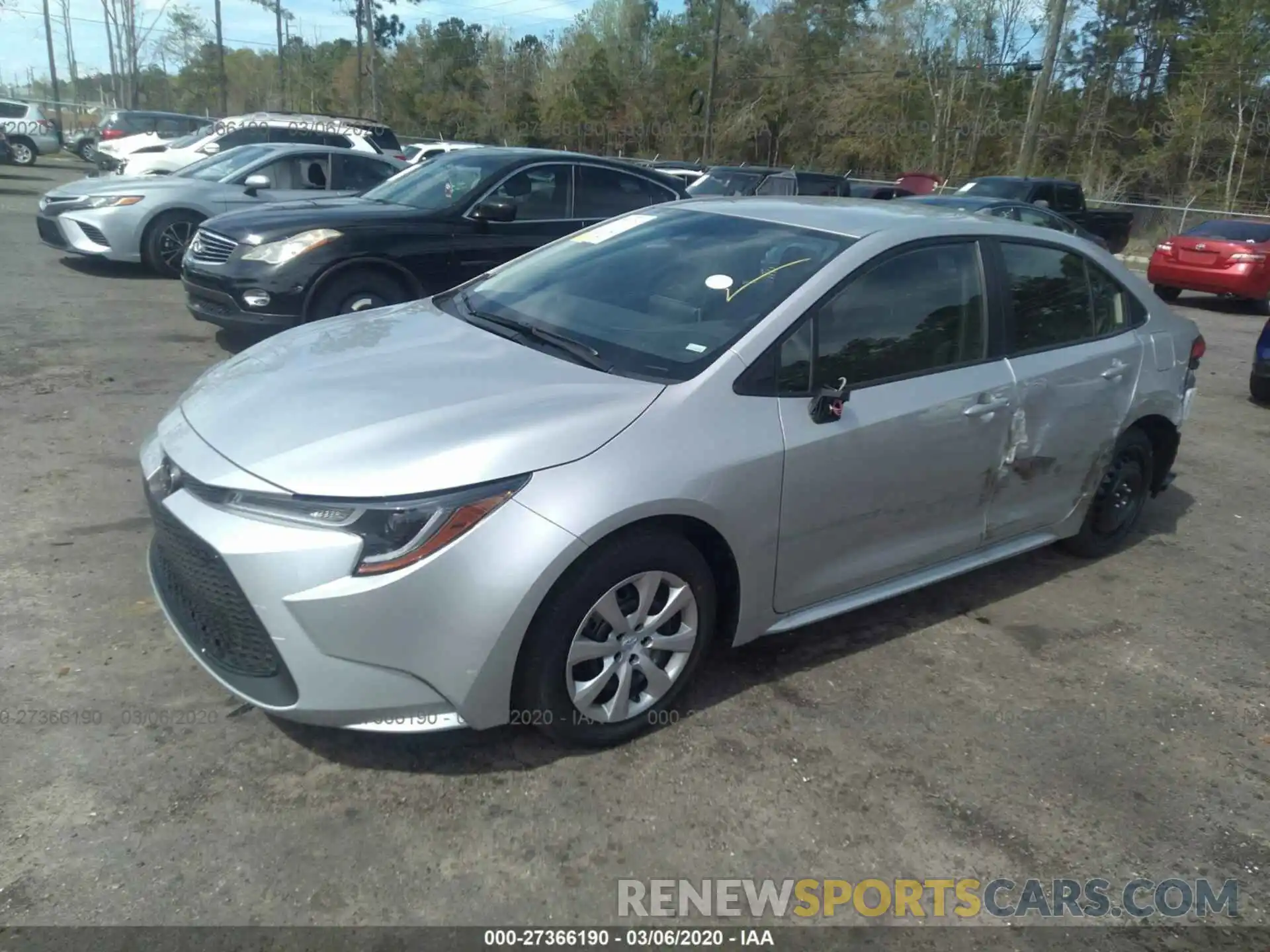 2 Photograph of a damaged car JTDEPRAEXLJ097013 TOYOTA COROLLA 2020