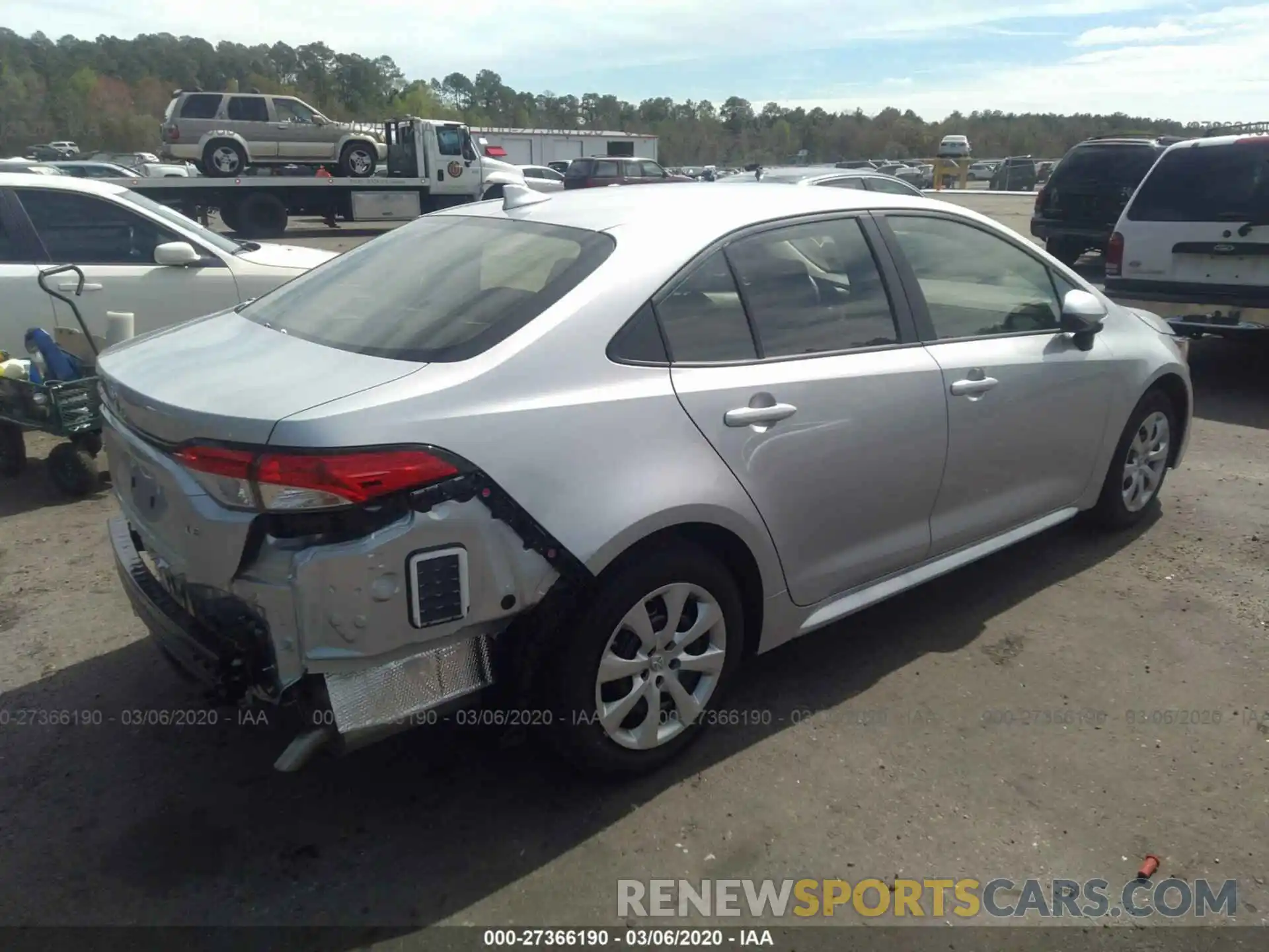 4 Photograph of a damaged car JTDEPRAEXLJ097013 TOYOTA COROLLA 2020