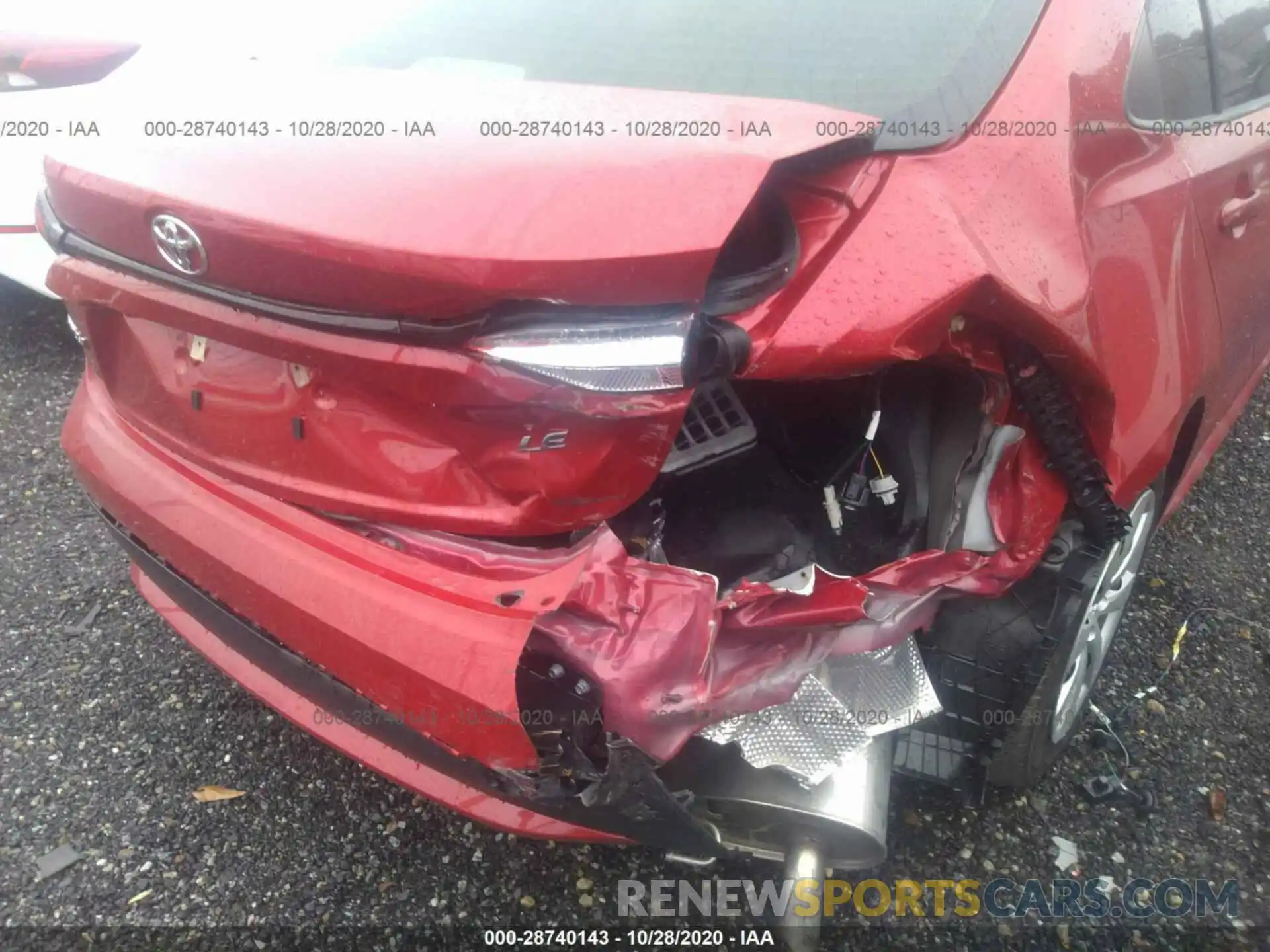 6 Photograph of a damaged car JTDEPRAEXLJ098131 TOYOTA COROLLA 2020