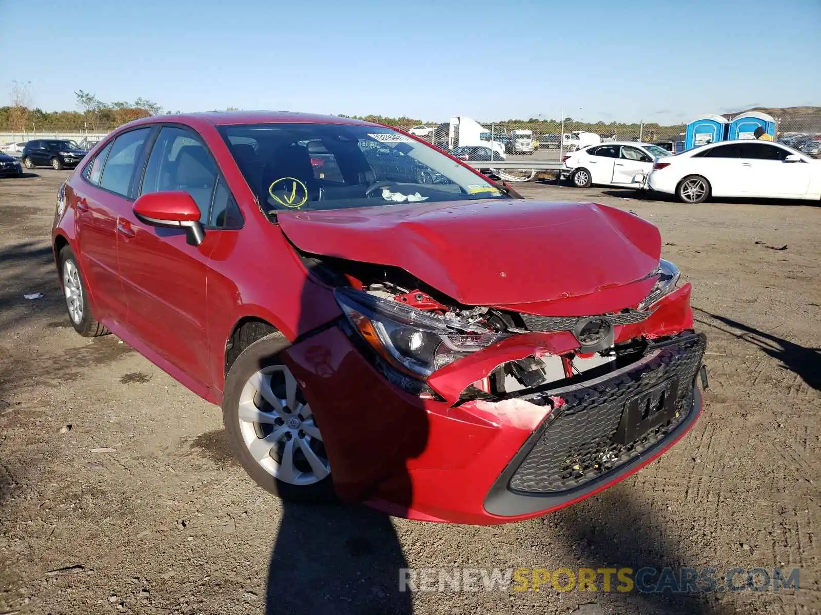 1 Photograph of a damaged car JTDEPRAEXLJ098775 TOYOTA COROLLA 2020