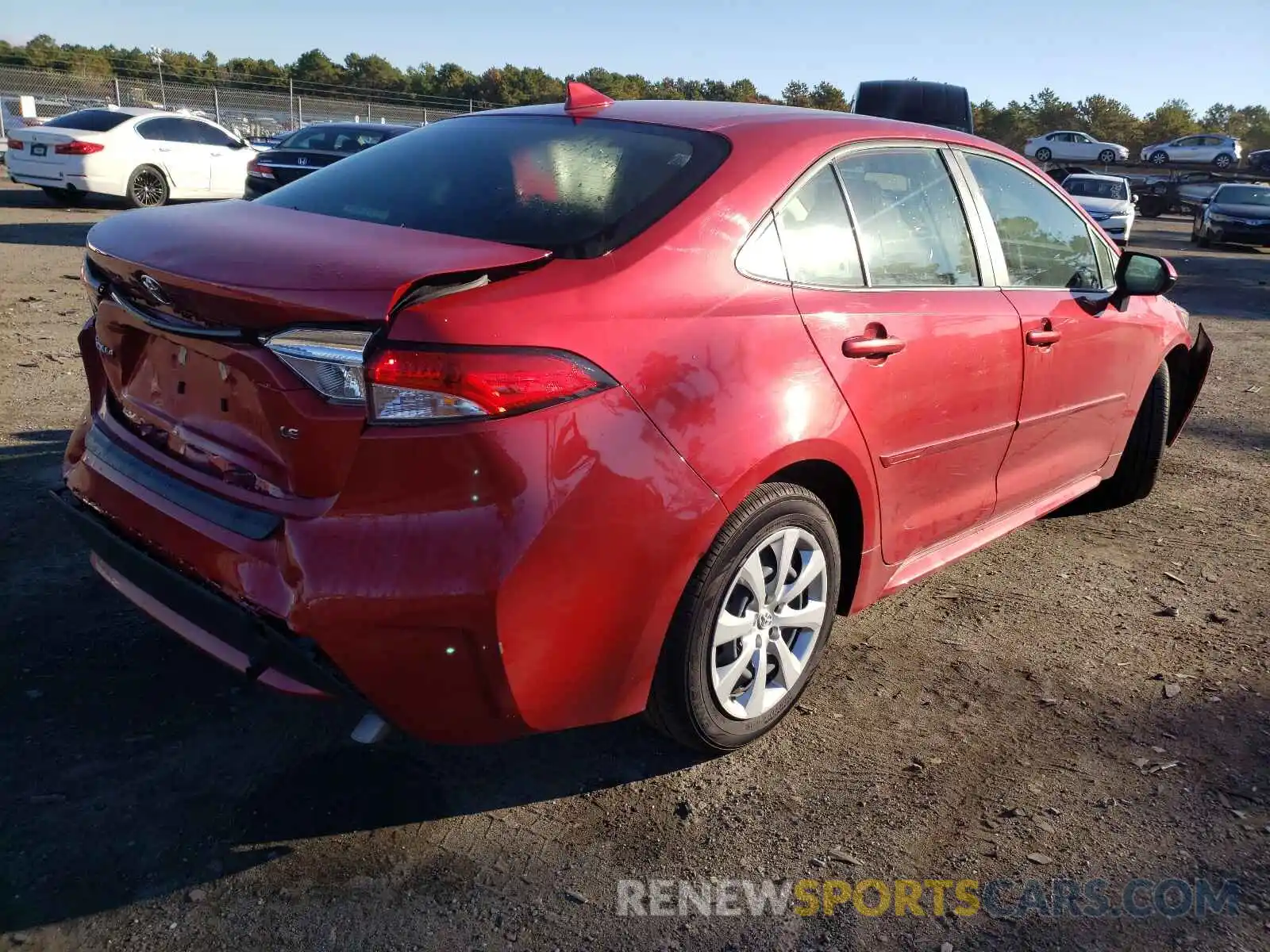 4 Photograph of a damaged car JTDEPRAEXLJ098775 TOYOTA COROLLA 2020