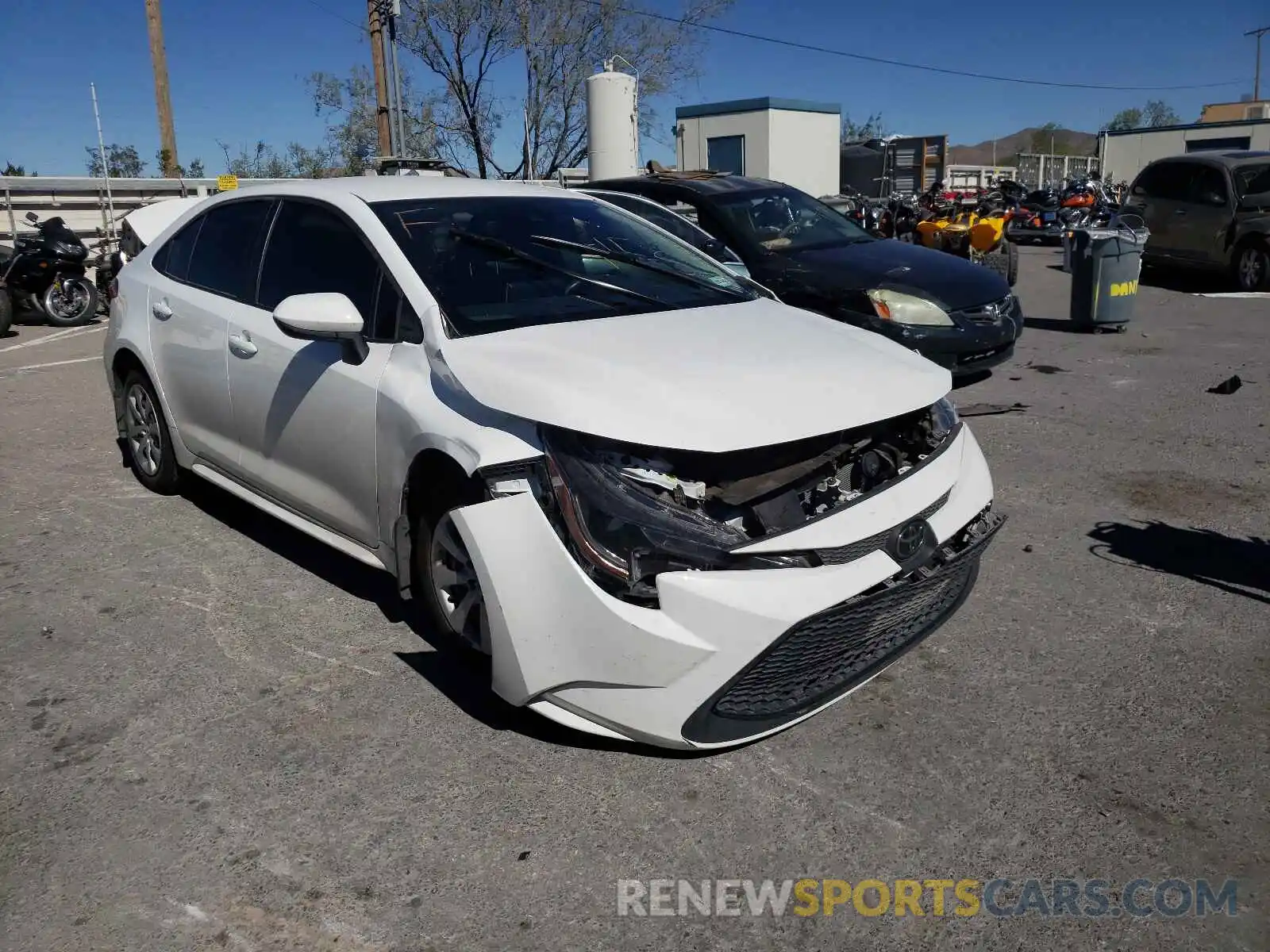 1 Photograph of a damaged car JTDEPRAEXLJ099277 TOYOTA COROLLA 2020