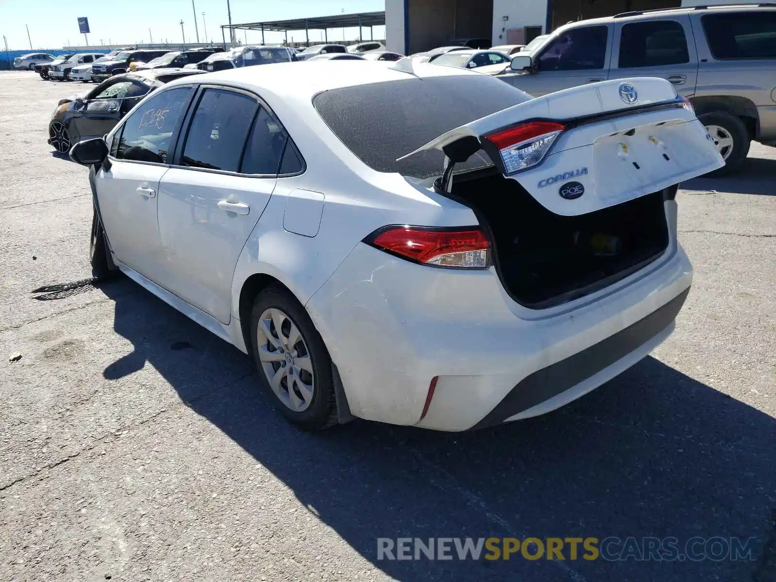 3 Photograph of a damaged car JTDEPRAEXLJ099277 TOYOTA COROLLA 2020