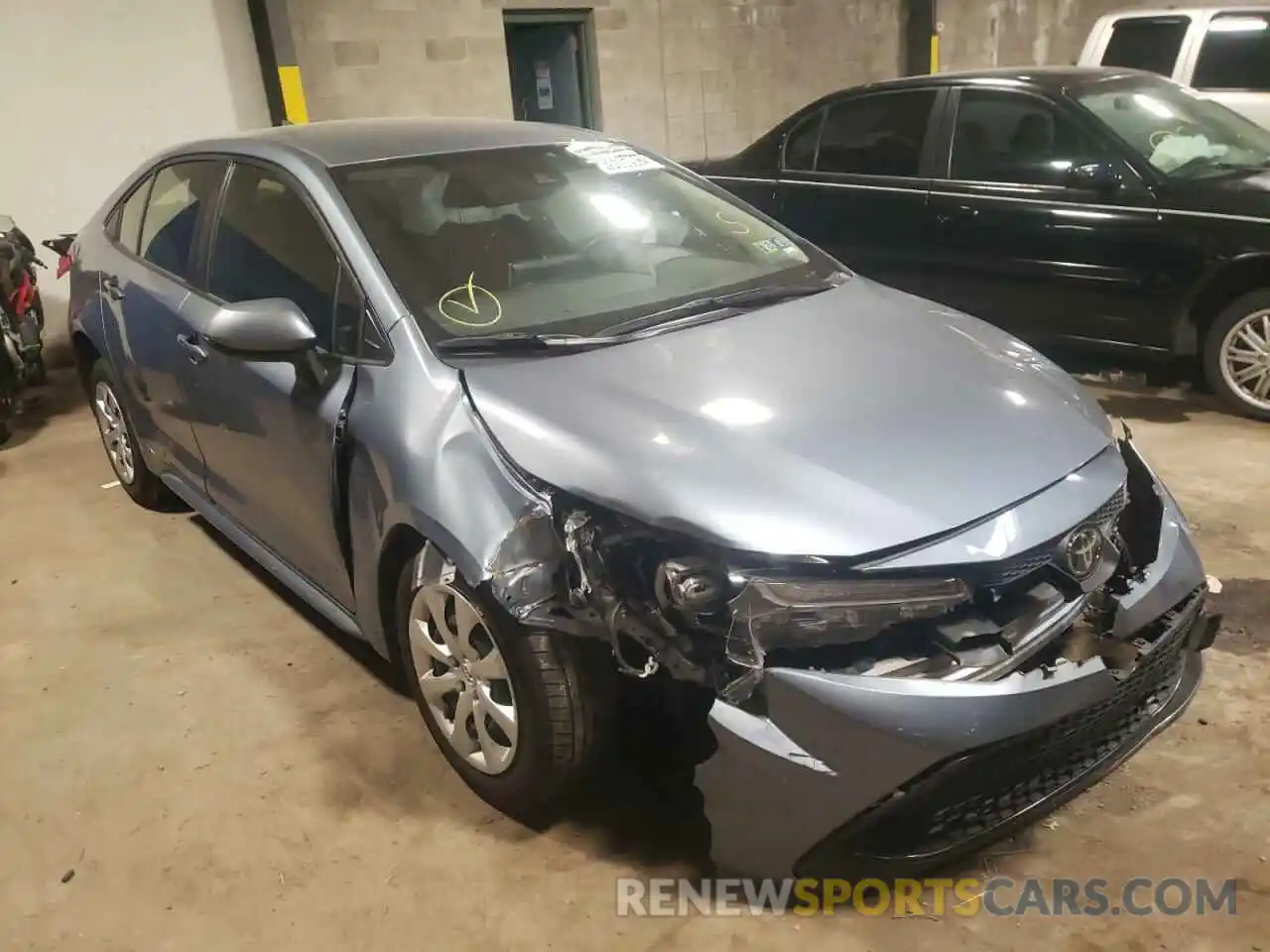 1 Photograph of a damaged car JTDEPRAEXLJ099294 TOYOTA COROLLA 2020