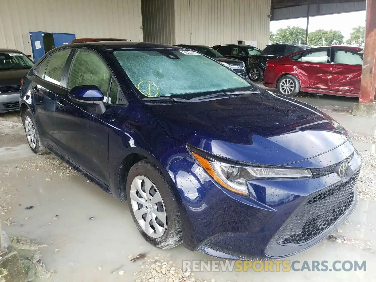 1 Photograph of a damaged car JTDEPRAEXLJ099828 TOYOTA COROLLA 2020