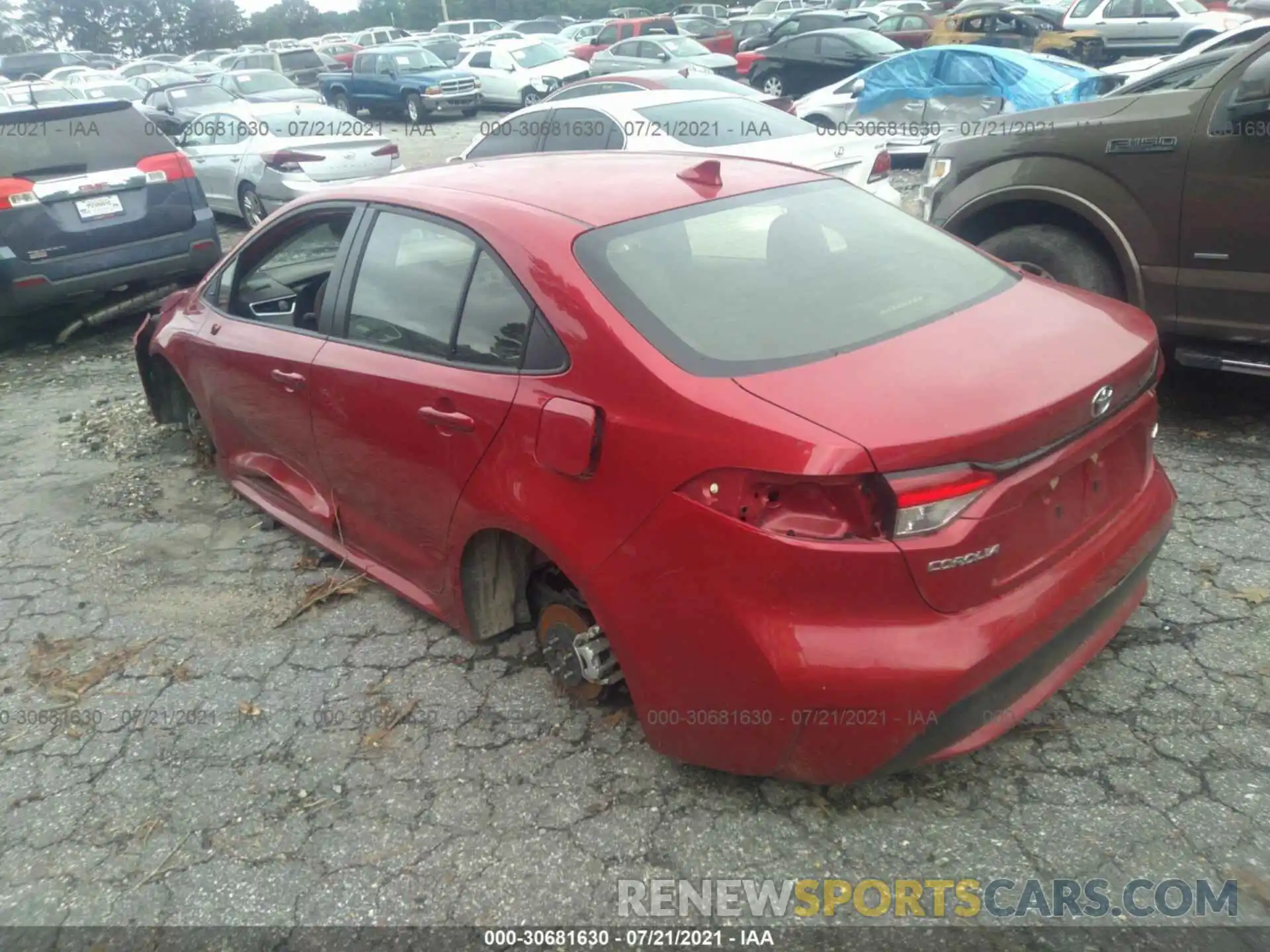 3 Photograph of a damaged car JTDEPRAEXLJ101349 TOYOTA COROLLA 2020