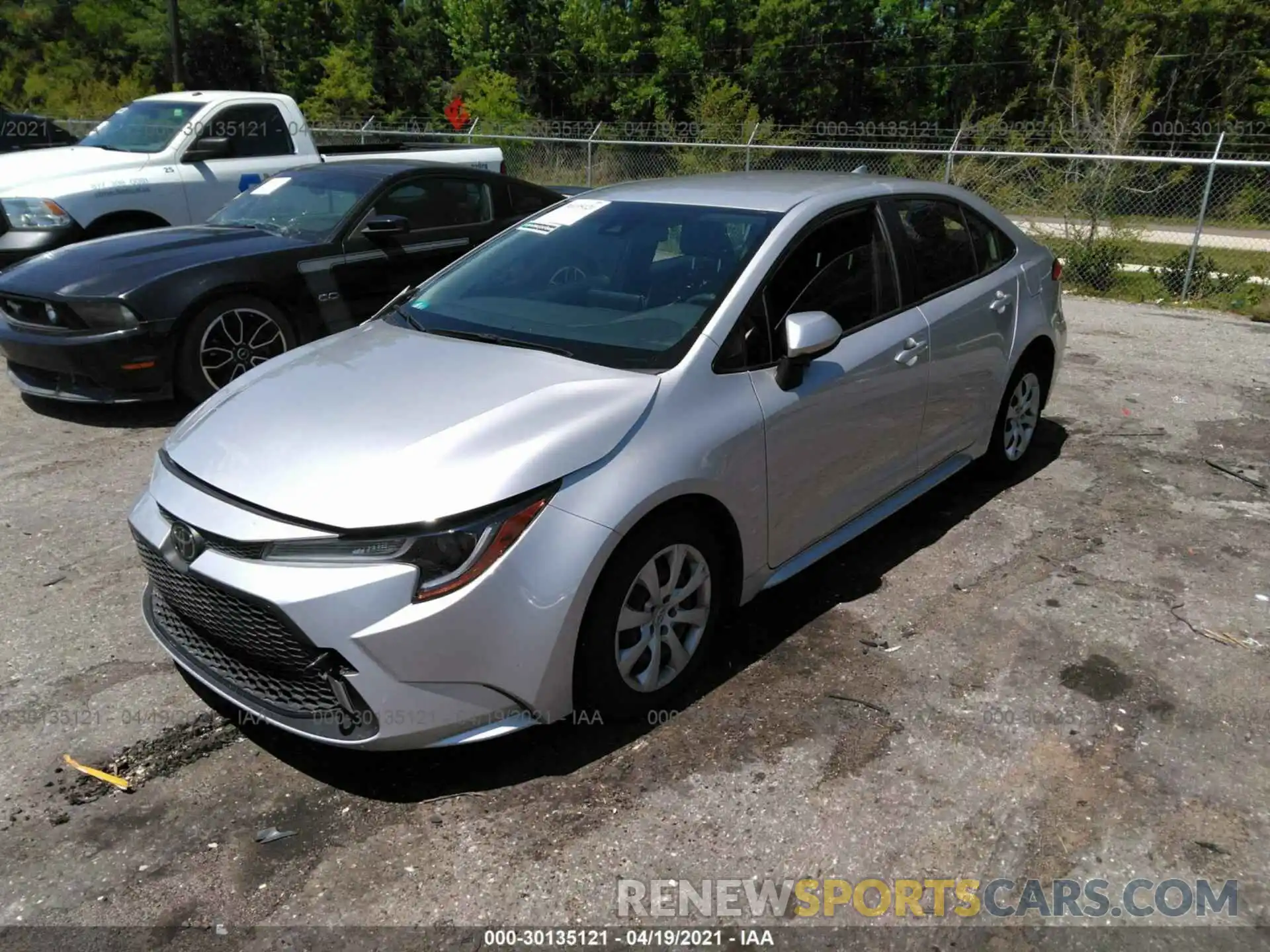 2 Photograph of a damaged car JTDEPRAEXLJ101495 TOYOTA COROLLA 2020