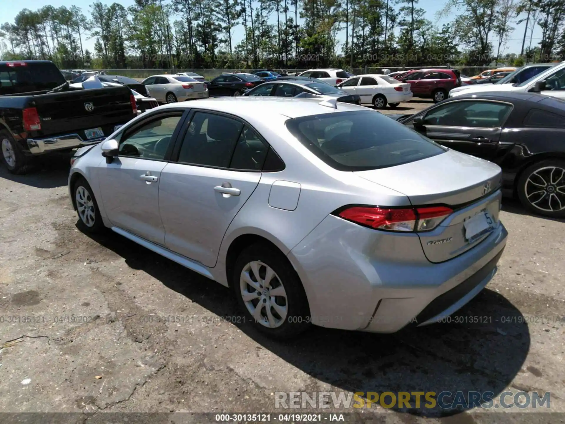 3 Photograph of a damaged car JTDEPRAEXLJ101495 TOYOTA COROLLA 2020