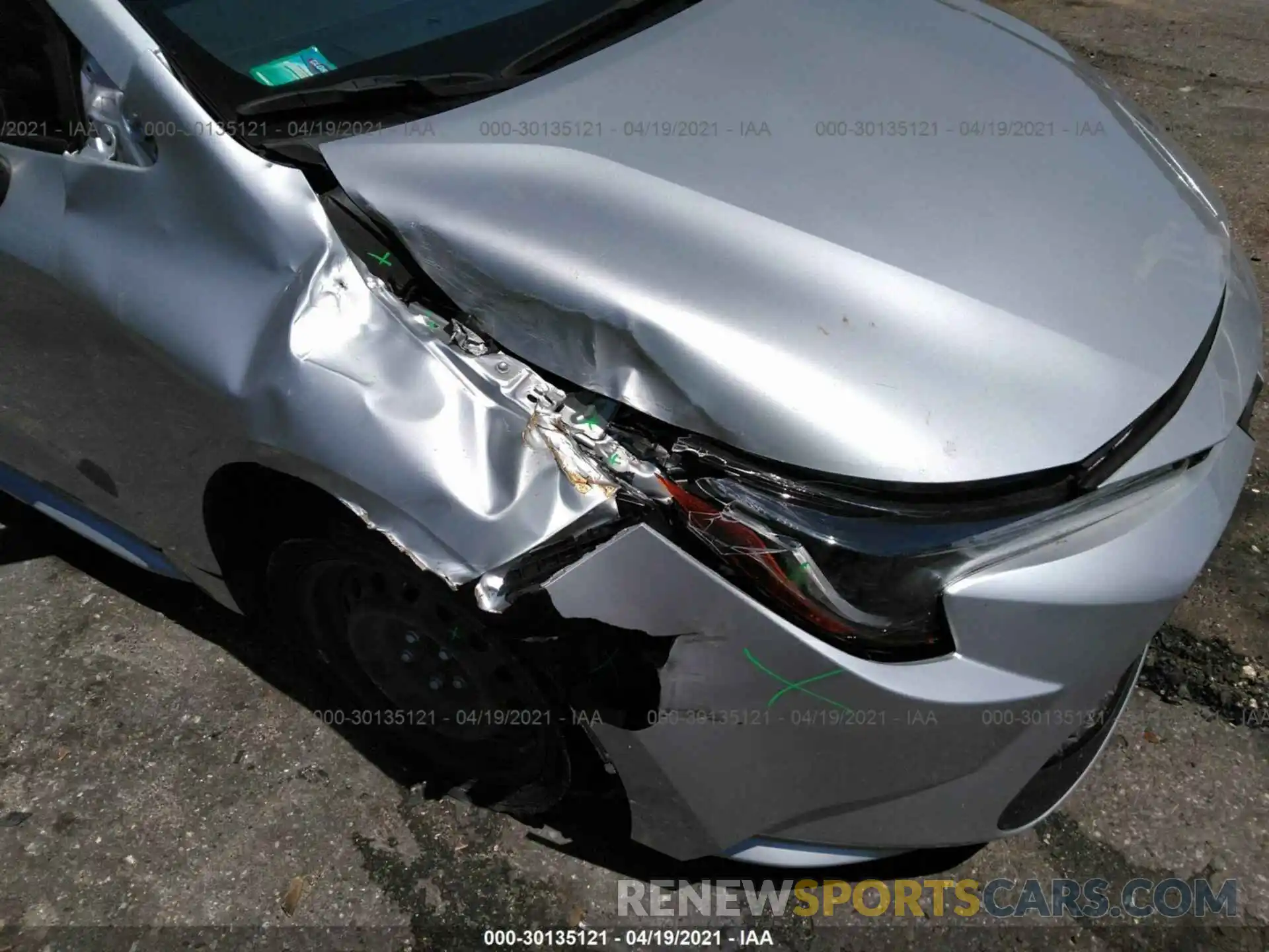 6 Photograph of a damaged car JTDEPRAEXLJ101495 TOYOTA COROLLA 2020