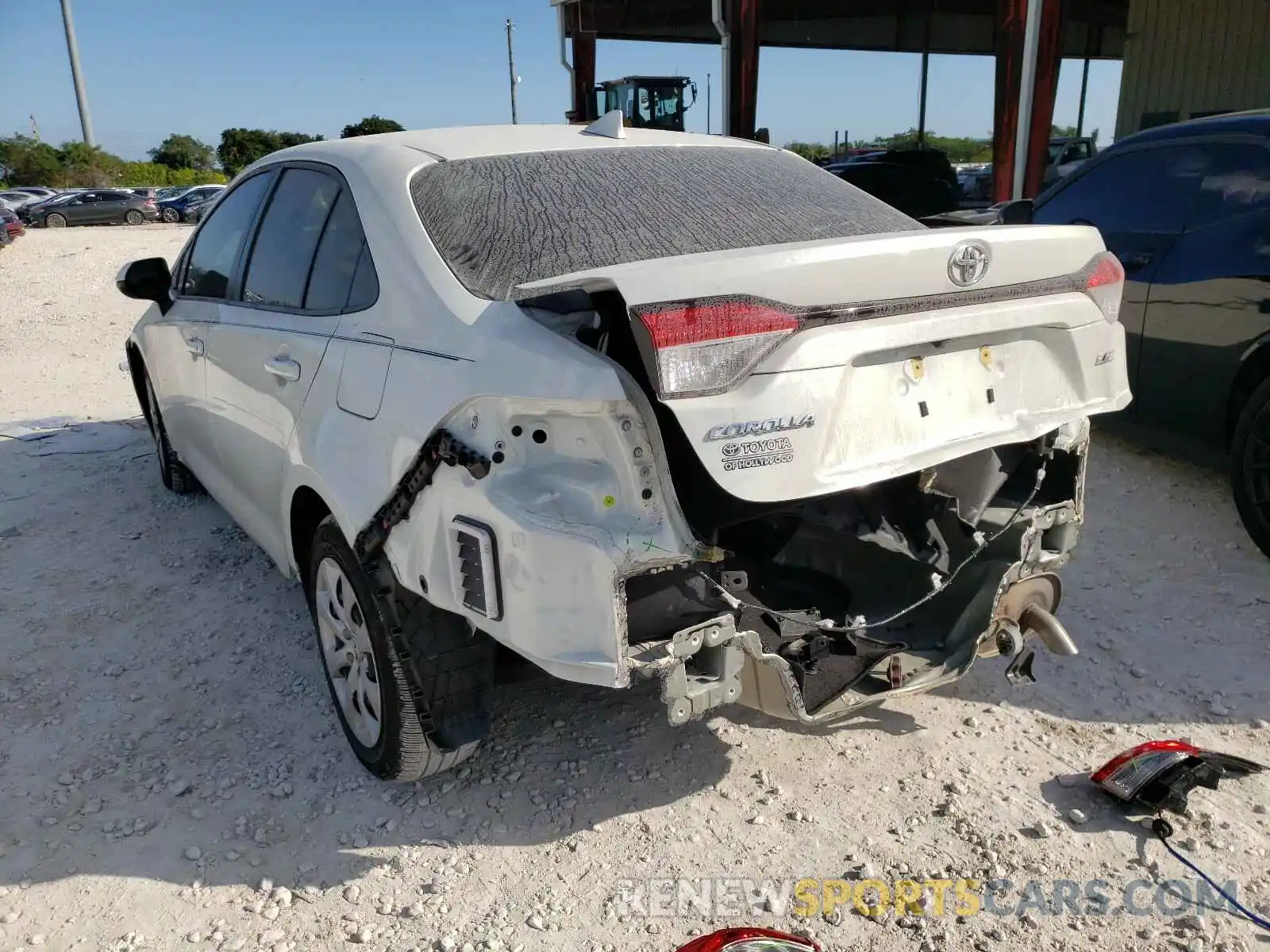 3 Photograph of a damaged car JTDEPRAEXLJ101996 TOYOTA COROLLA 2020