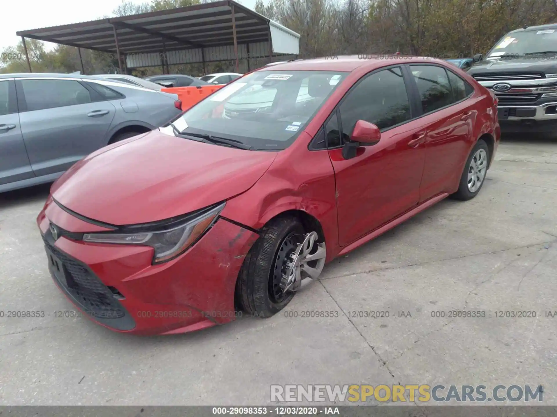 2 Photograph of a damaged car JTDEPRAEXLJ102145 TOYOTA COROLLA 2020