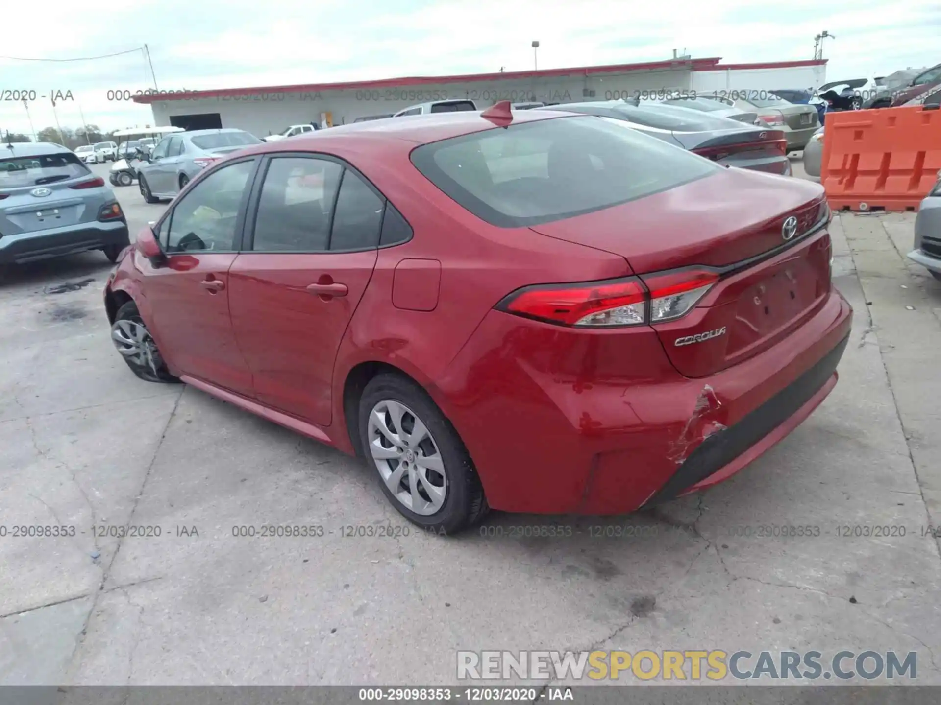 3 Photograph of a damaged car JTDEPRAEXLJ102145 TOYOTA COROLLA 2020