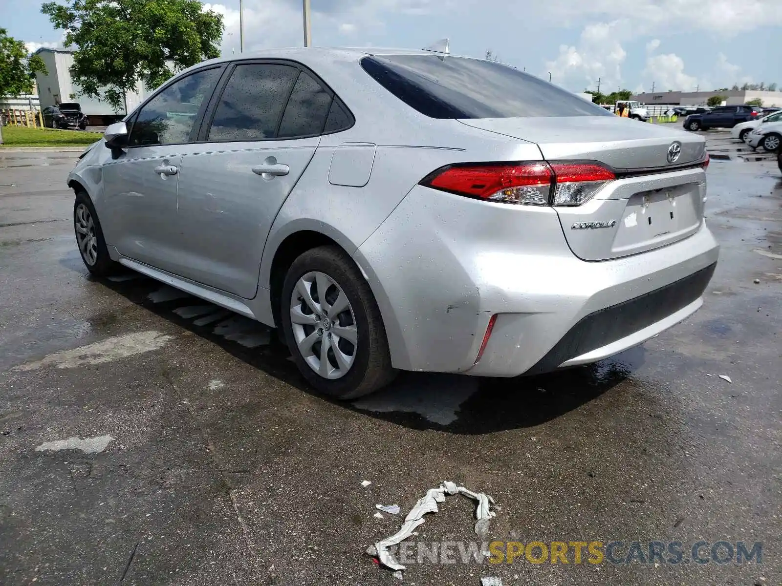 3 Photograph of a damaged car JTDEPRAEXLJ103280 TOYOTA COROLLA 2020