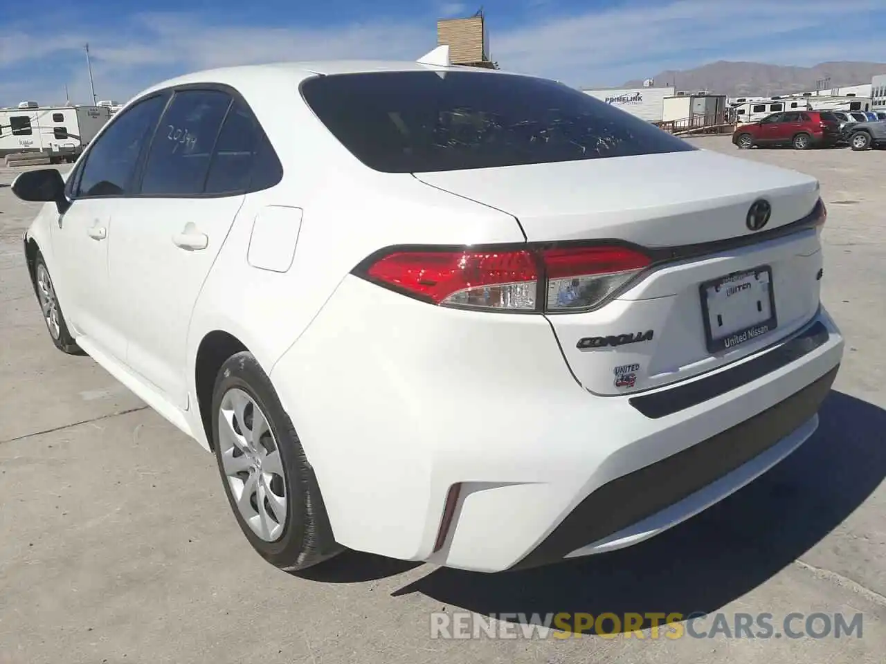 3 Photograph of a damaged car JTDEPRAEXLJ105417 TOYOTA COROLLA 2020