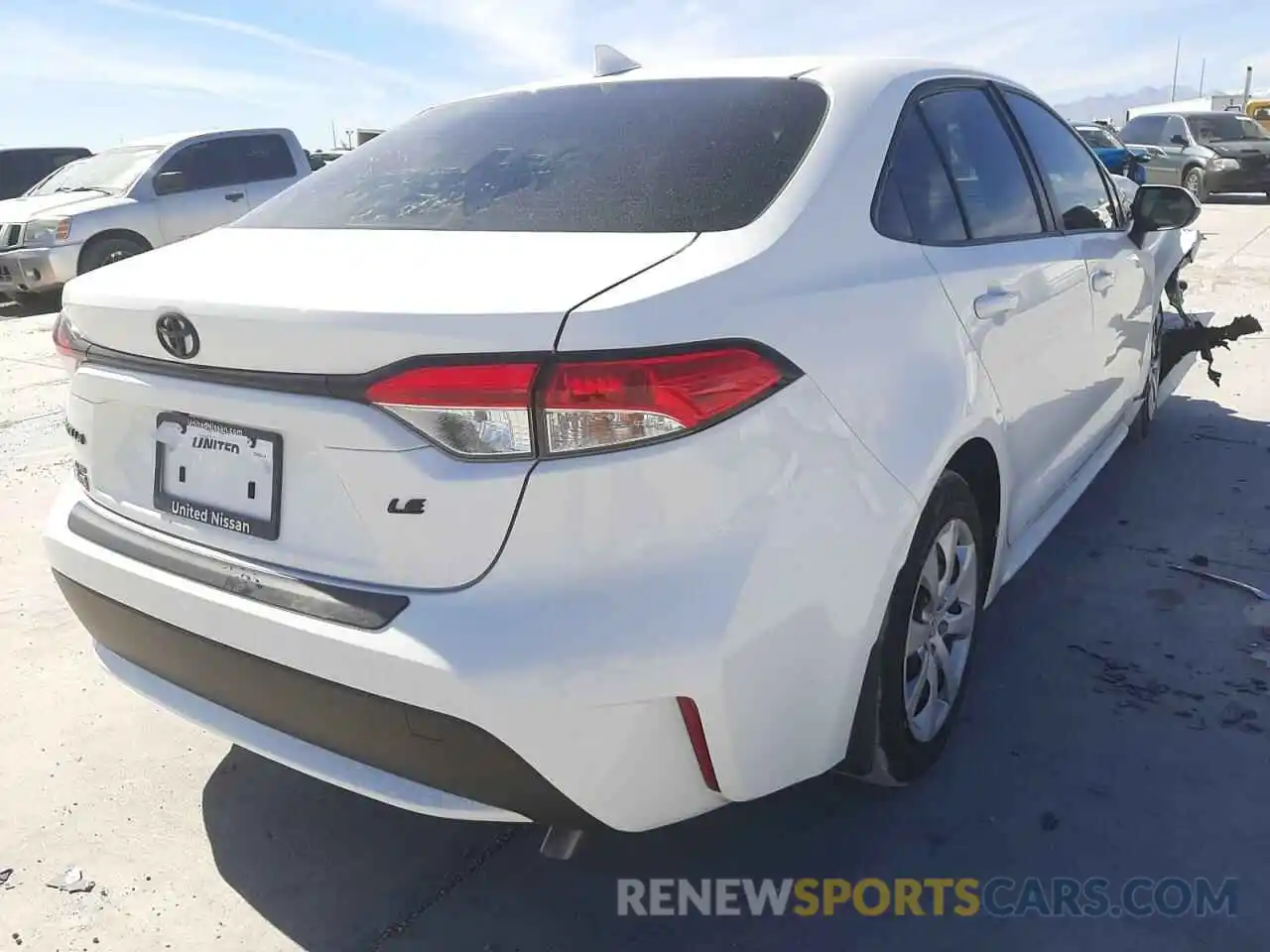 4 Photograph of a damaged car JTDEPRAEXLJ105417 TOYOTA COROLLA 2020