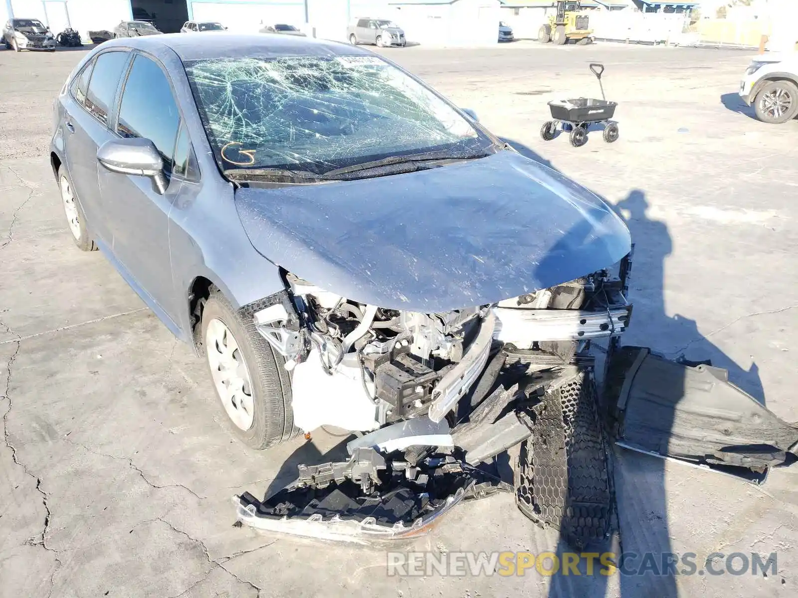 1 Photograph of a damaged car JTDEPRAEXLJ105532 TOYOTA COROLLA 2020