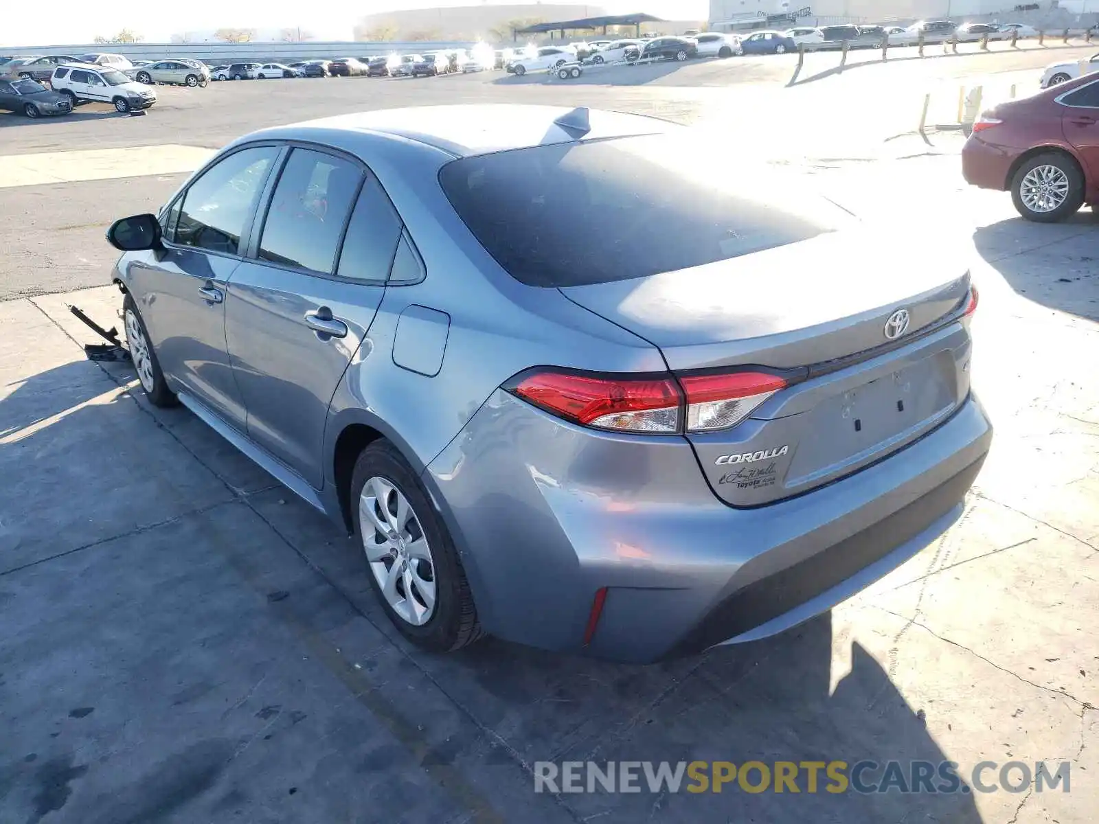 3 Photograph of a damaged car JTDEPRAEXLJ105532 TOYOTA COROLLA 2020