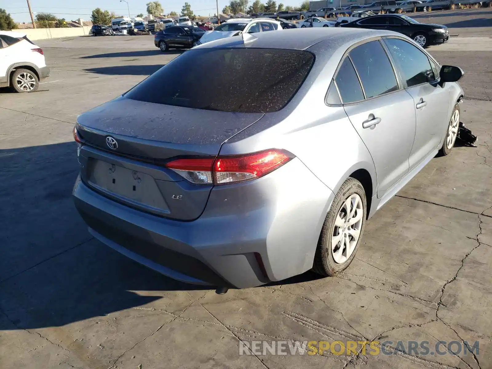 4 Photograph of a damaged car JTDEPRAEXLJ105532 TOYOTA COROLLA 2020