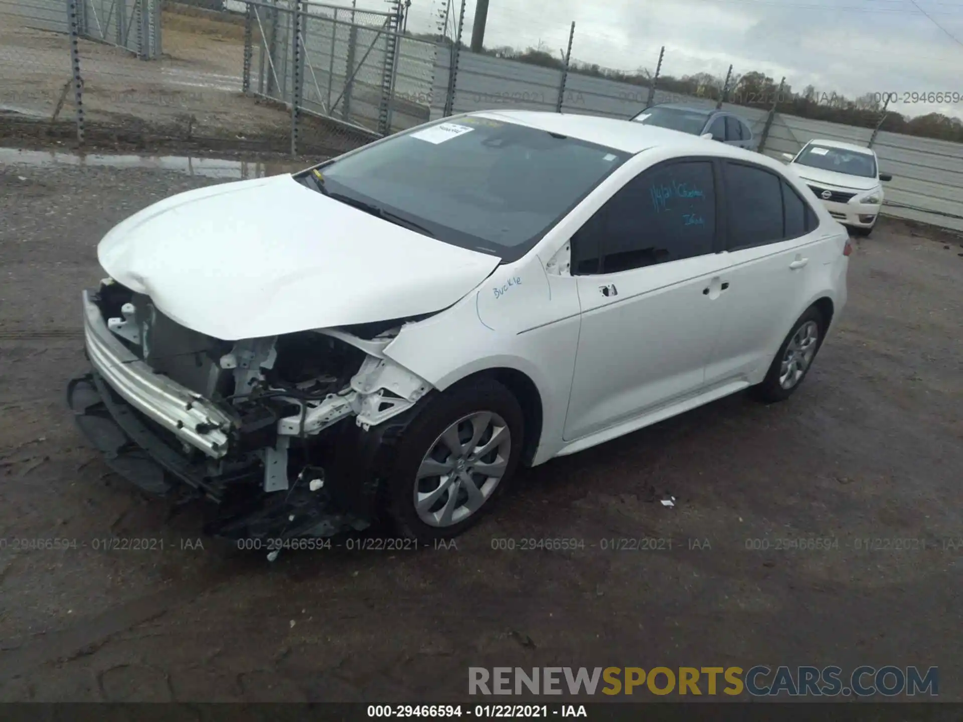 2 Photograph of a damaged car JTDEPRAEXLJ105837 TOYOTA COROLLA 2020