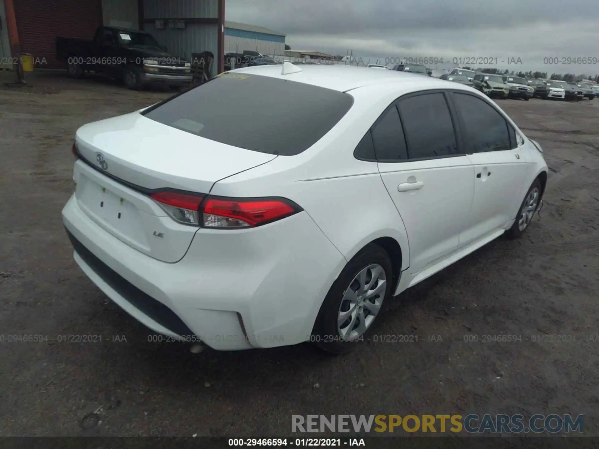 4 Photograph of a damaged car JTDEPRAEXLJ105837 TOYOTA COROLLA 2020