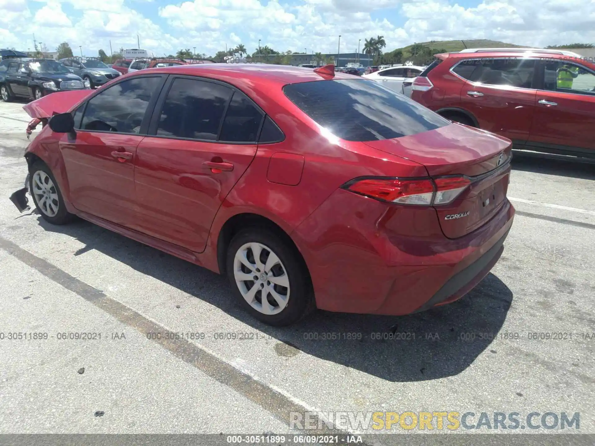 3 Photograph of a damaged car JTDEPRAEXLJ106177 TOYOTA COROLLA 2020