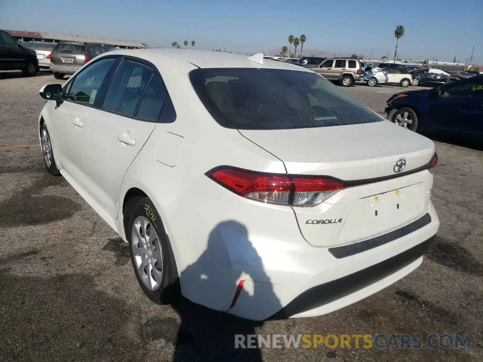 3 Photograph of a damaged car JTDEPRAEXLJ107202 TOYOTA COROLLA 2020