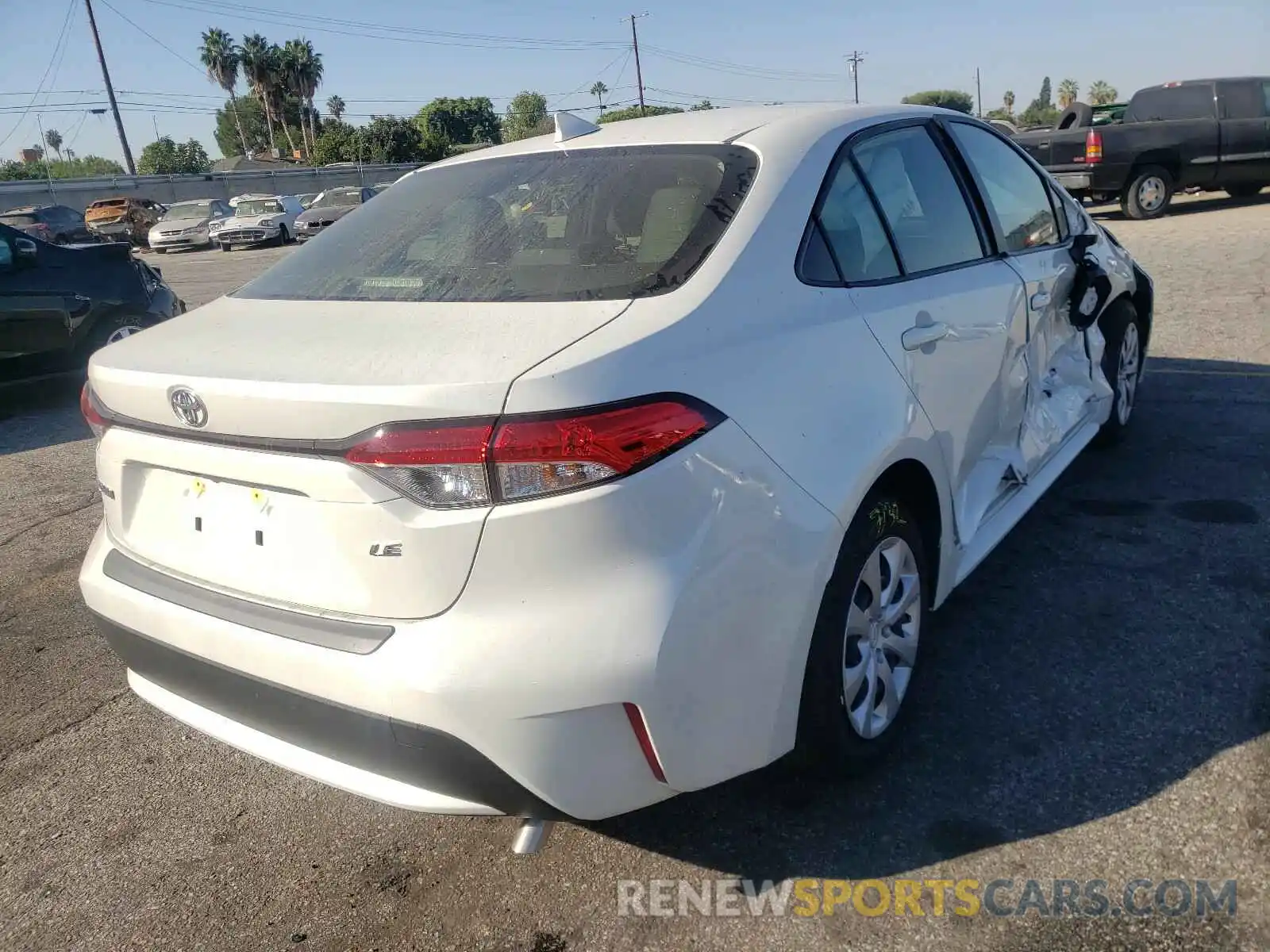 4 Photograph of a damaged car JTDEPRAEXLJ107202 TOYOTA COROLLA 2020