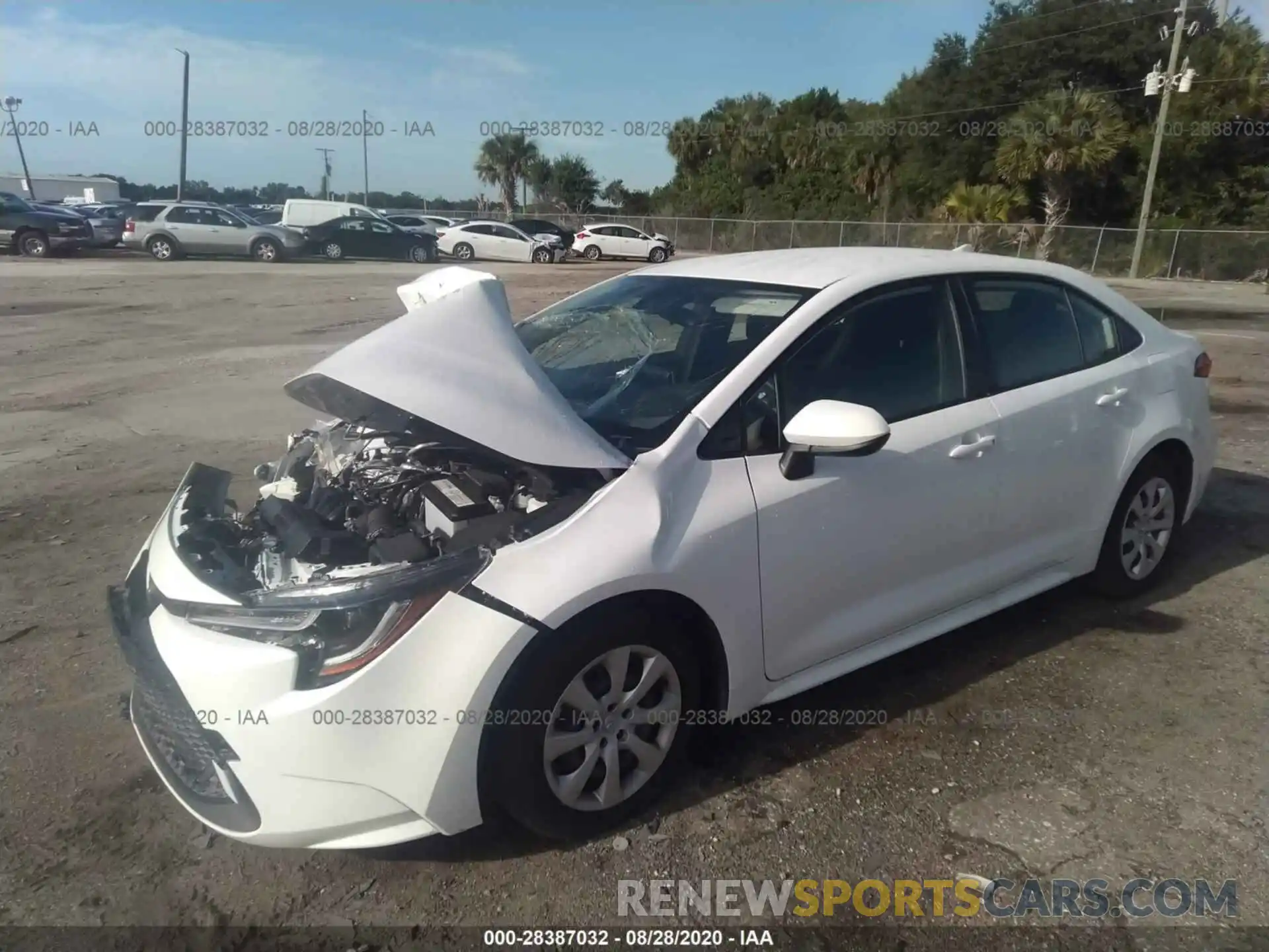 2 Photograph of a damaged car JTDEPRAEXLJ107233 TOYOTA COROLLA 2020