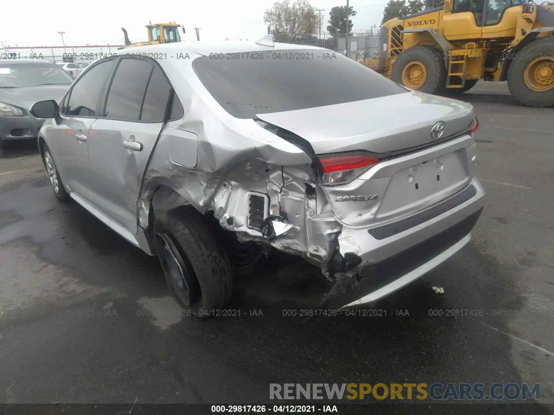 3 Photograph of a damaged car JTDEPRAEXLJ107619 TOYOTA COROLLA 2020