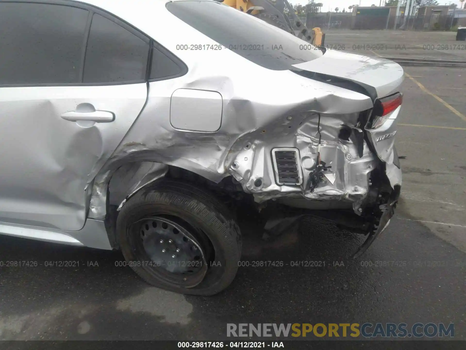 6 Photograph of a damaged car JTDEPRAEXLJ107619 TOYOTA COROLLA 2020