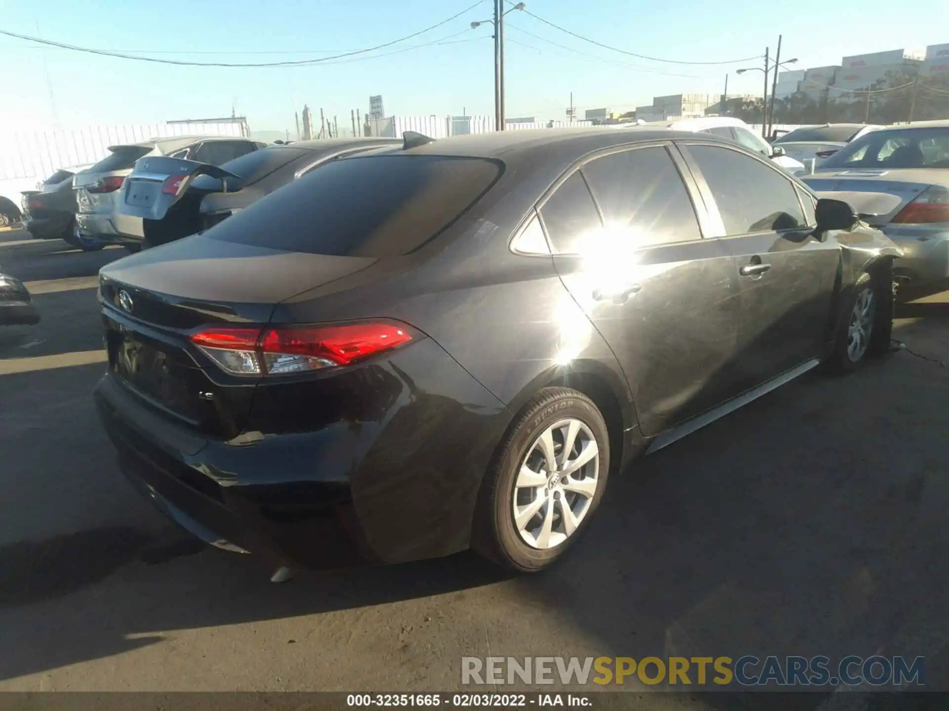 4 Photograph of a damaged car JTDEPRAEXLJ108107 TOYOTA COROLLA 2020