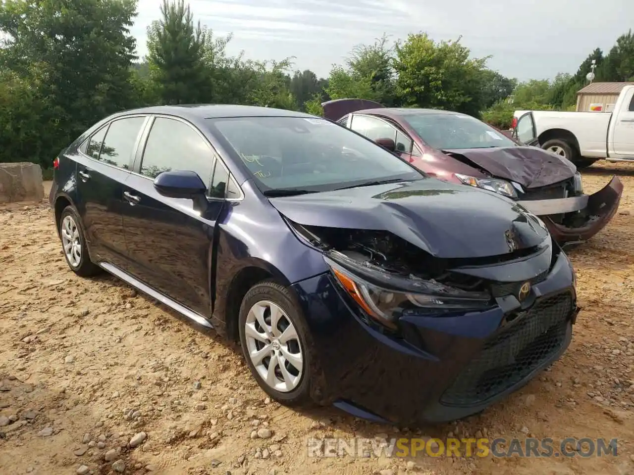 1 Photograph of a damaged car JTDEPRAEXLJ108303 TOYOTA COROLLA 2020