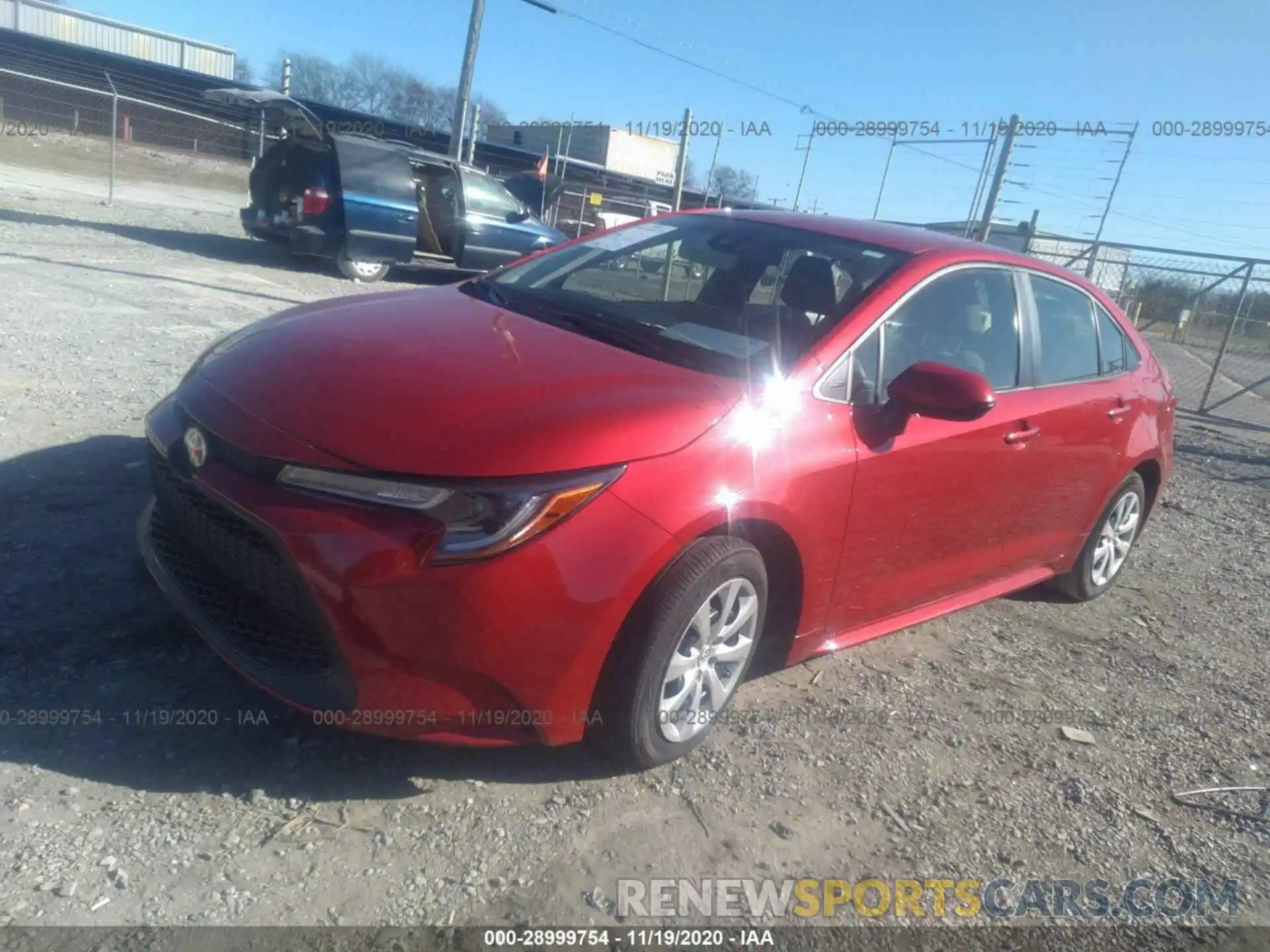 2 Photograph of a damaged car JTDEPRAEXLJ108608 TOYOTA COROLLA 2020