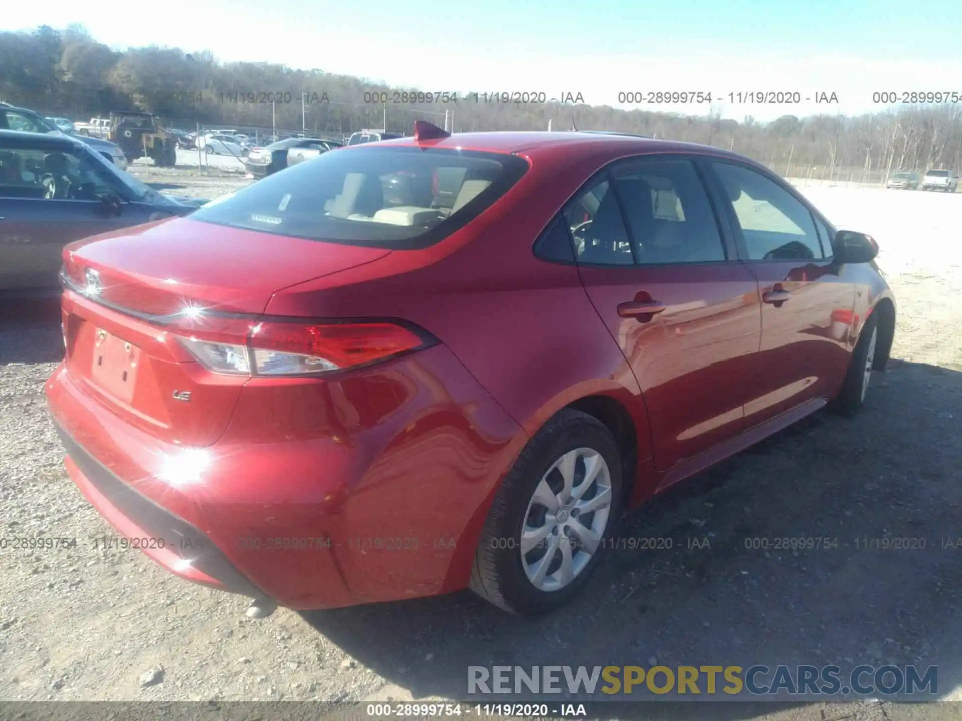 4 Photograph of a damaged car JTDEPRAEXLJ108608 TOYOTA COROLLA 2020