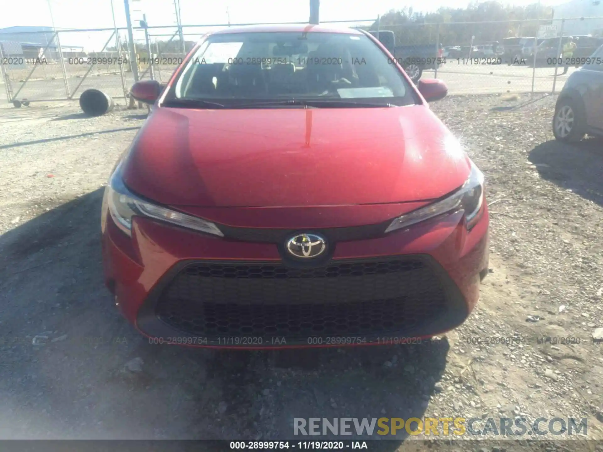 6 Photograph of a damaged car JTDEPRAEXLJ108608 TOYOTA COROLLA 2020