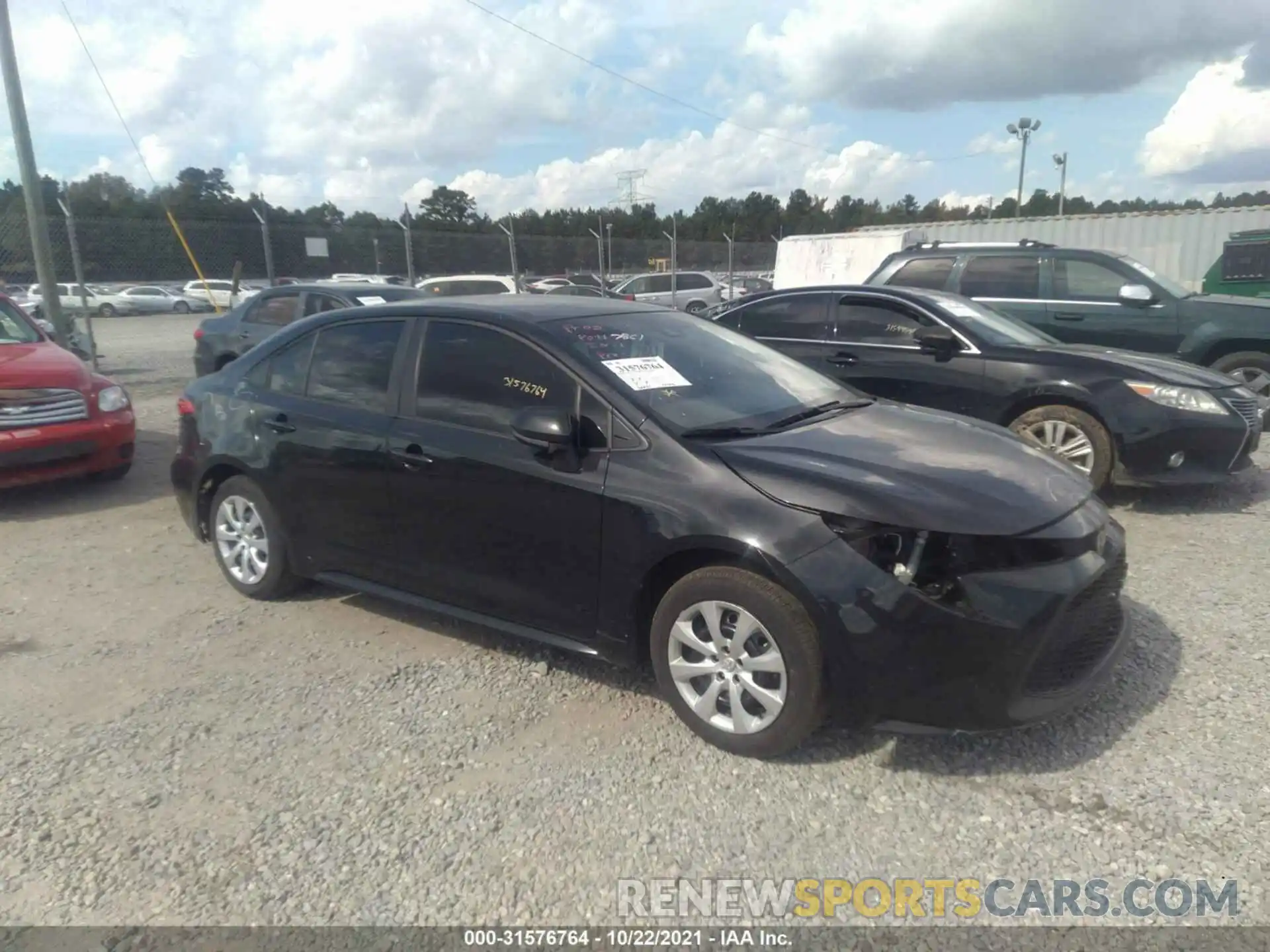 1 Photograph of a damaged car JTDEPRAEXLJ108625 TOYOTA COROLLA 2020