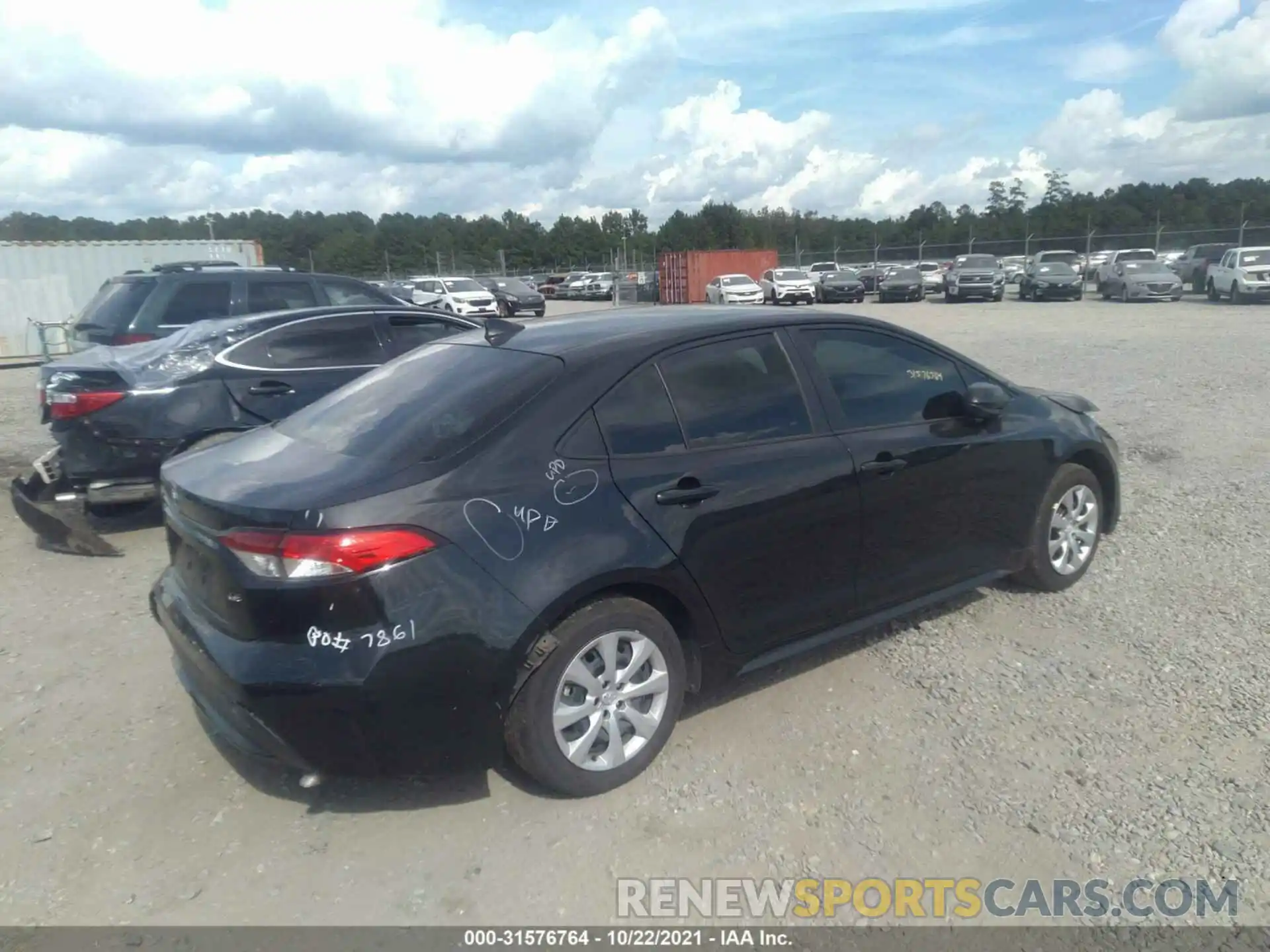 4 Photograph of a damaged car JTDEPRAEXLJ108625 TOYOTA COROLLA 2020