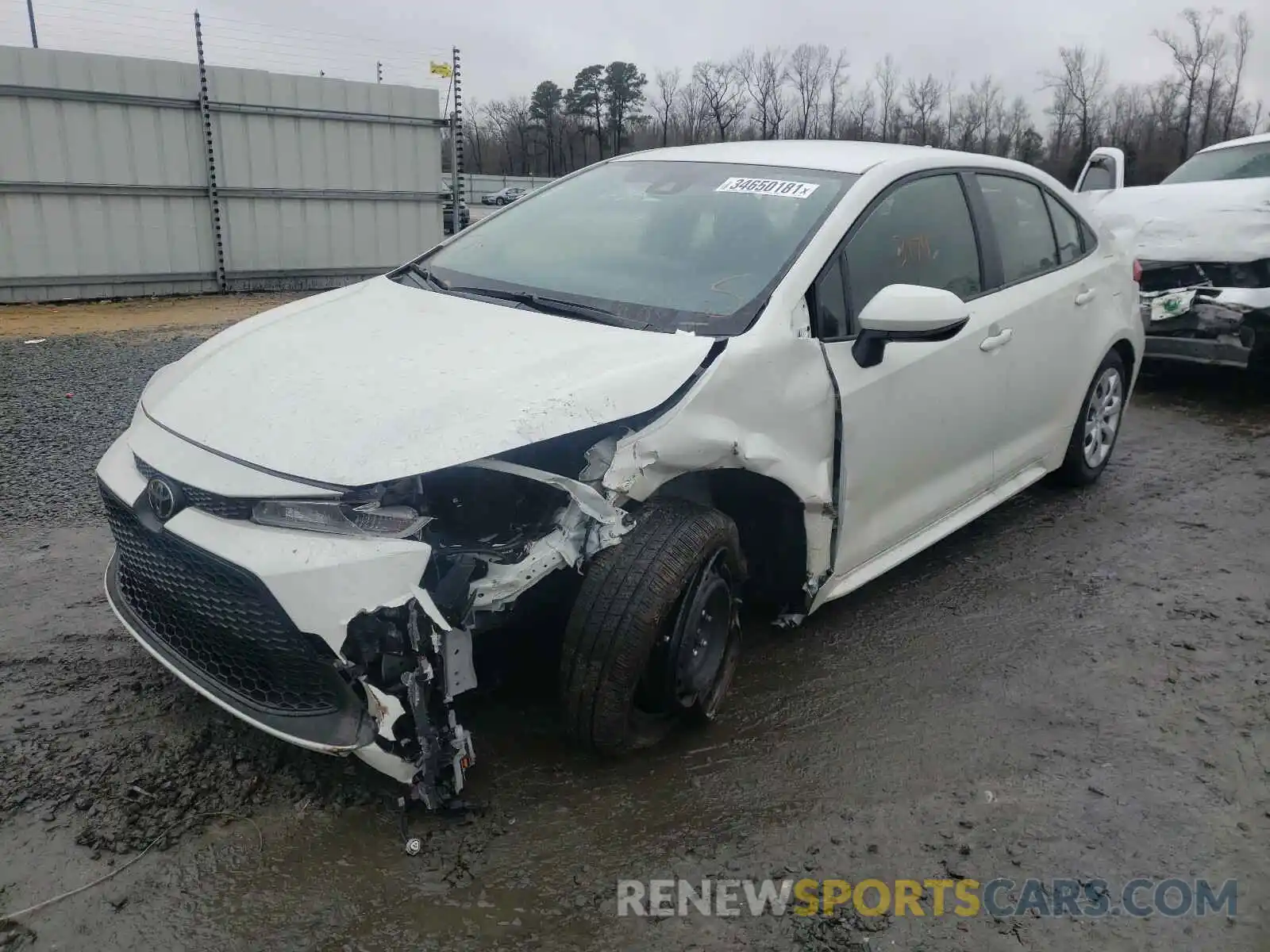 2 Photograph of a damaged car JTDEPRAEXLJ108902 TOYOTA COROLLA 2020