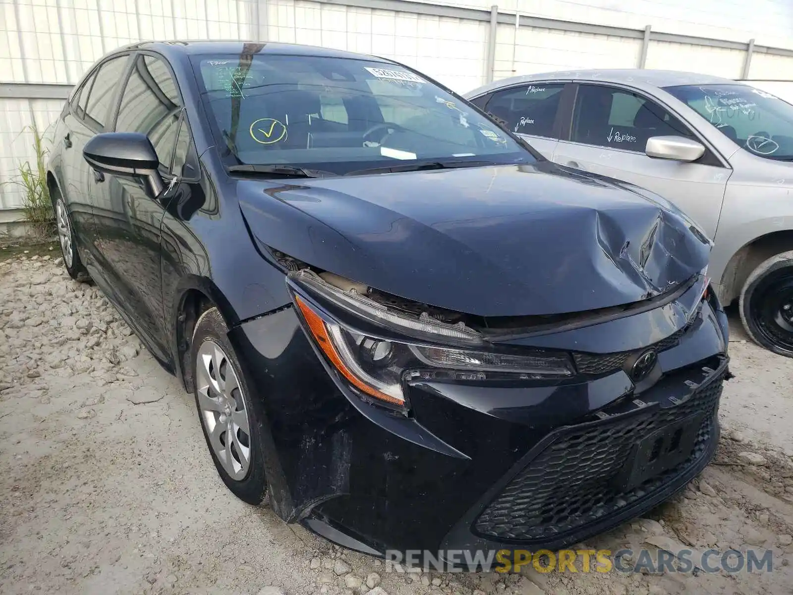 1 Photograph of a damaged car JTDEPRAEXLJ109449 TOYOTA COROLLA 2020