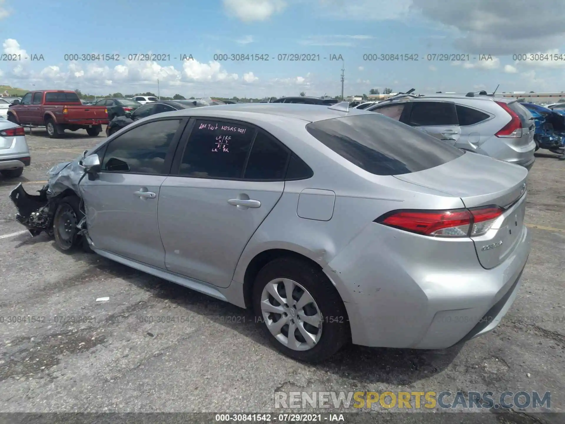 3 Photograph of a damaged car JTDEPRAEXLJ109791 TOYOTA COROLLA 2020