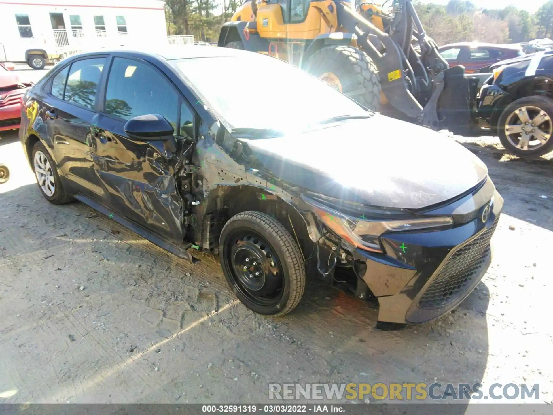 1 Photograph of a damaged car JTDEPRAEXLJ110004 TOYOTA COROLLA 2020