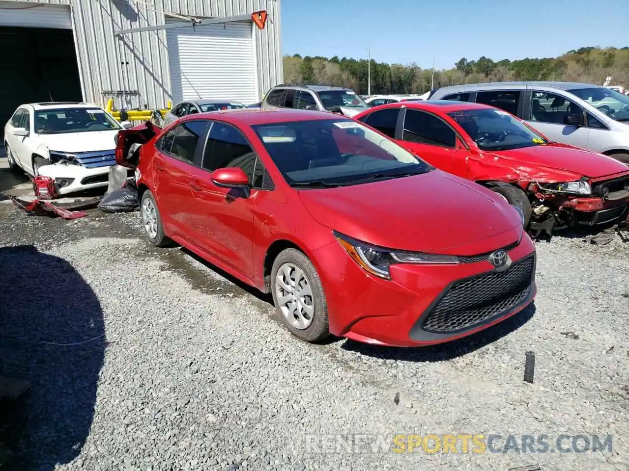 1 Photograph of a damaged car JTDEPRAEXLJ111086 TOYOTA COROLLA 2020